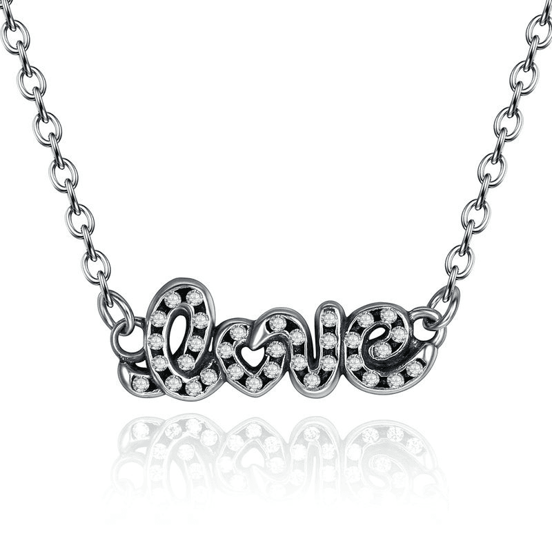 Signature of love Sterling Silver Necklace