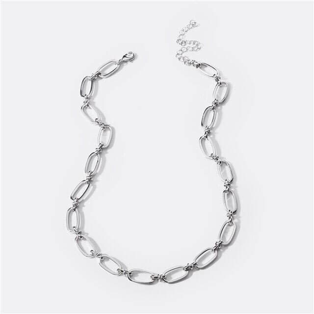 Silver Chunky Chain Necklace