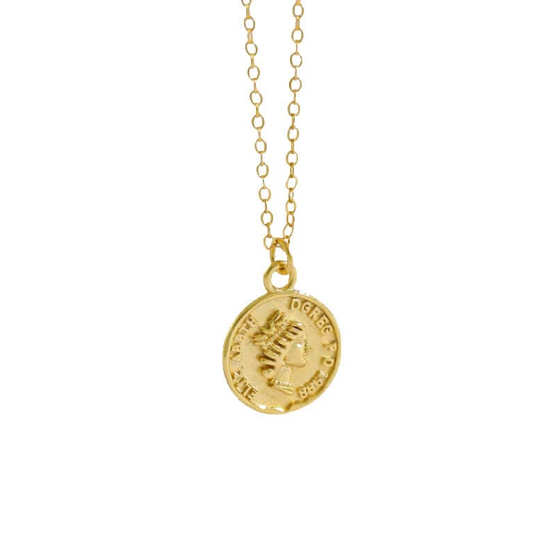 Gold Coin Queen Necklace