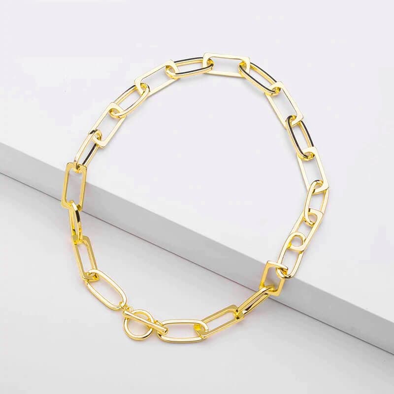 T Bar Chunky Chain Necklace