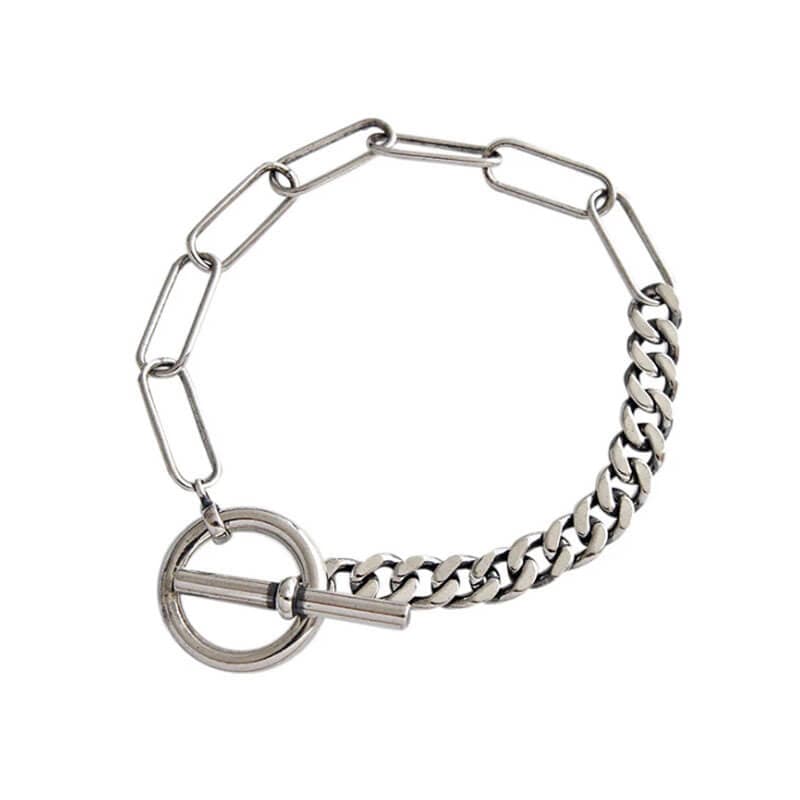 Chunky Chain Sterling Silver Bracelet