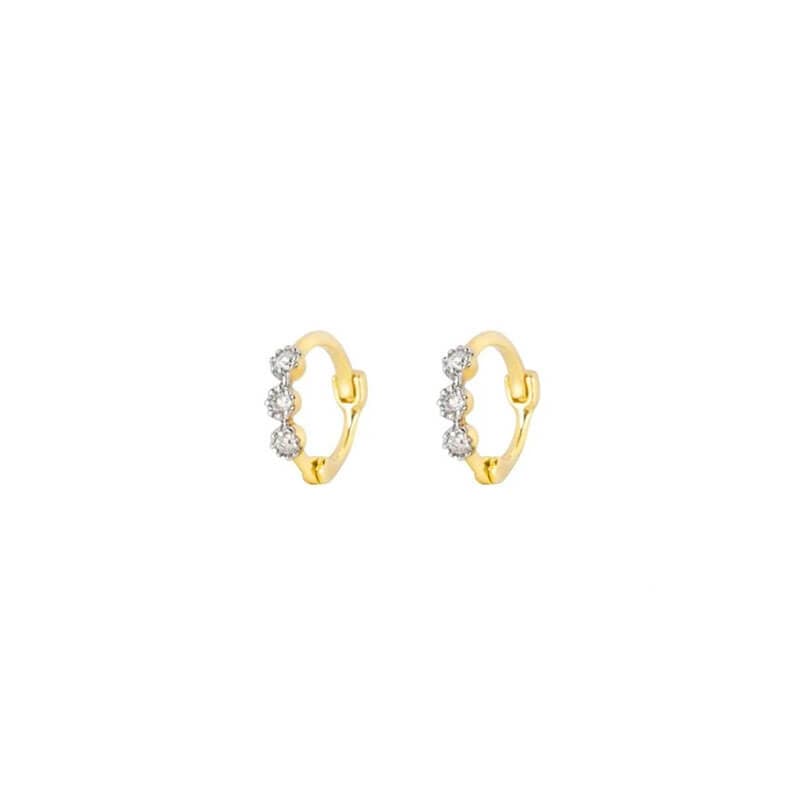 Helios Gold Hoop Earrings