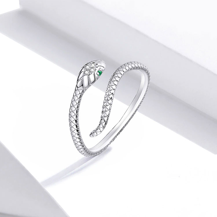 Minimal Silver Serpent Ring — image 4
