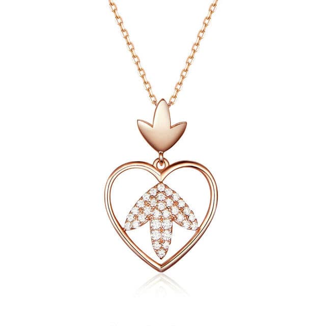 Rose Gold Heart Necklace