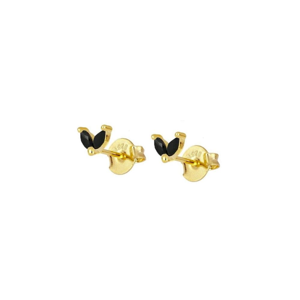 Black Azurechic Duo Stud Earrings
