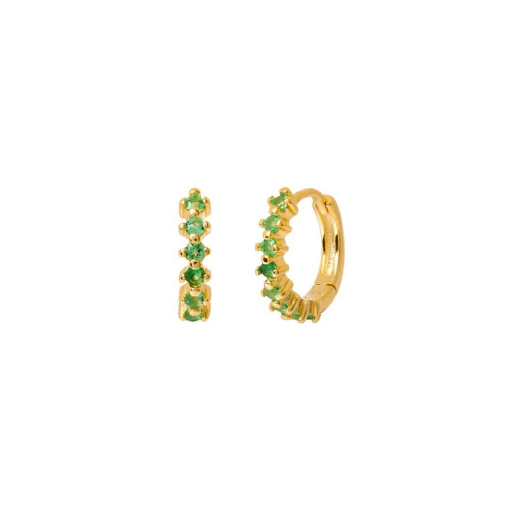 Daphne Gold Green Hoops