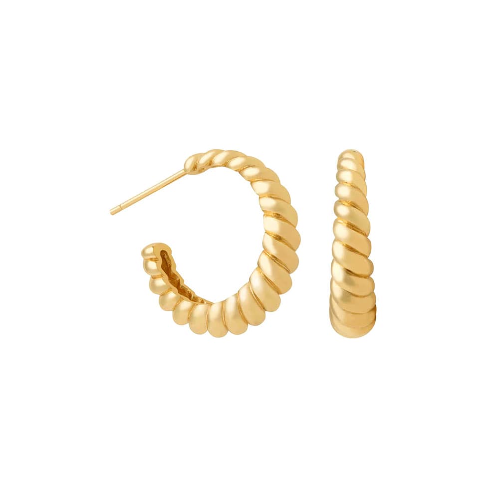 Clothó Gold Stud Earrings