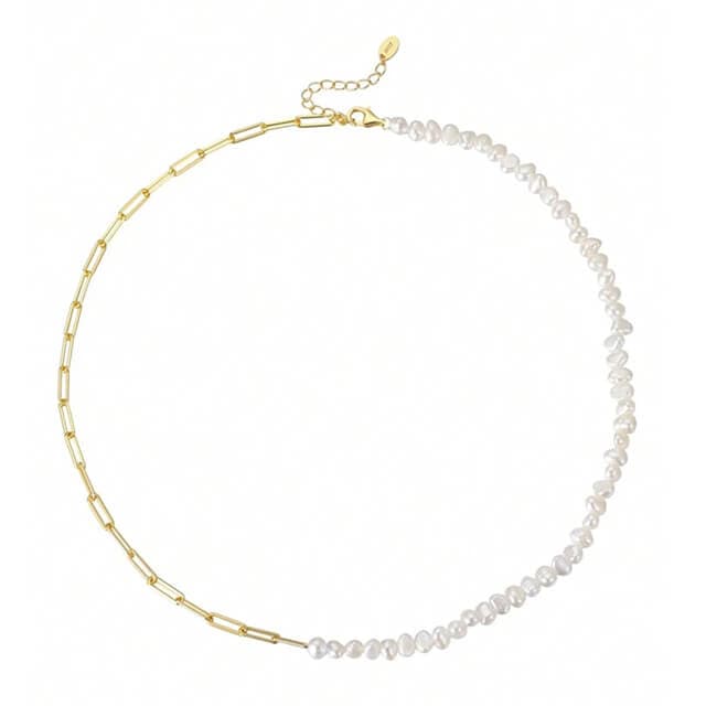 Thea Pearl Gold Necklace