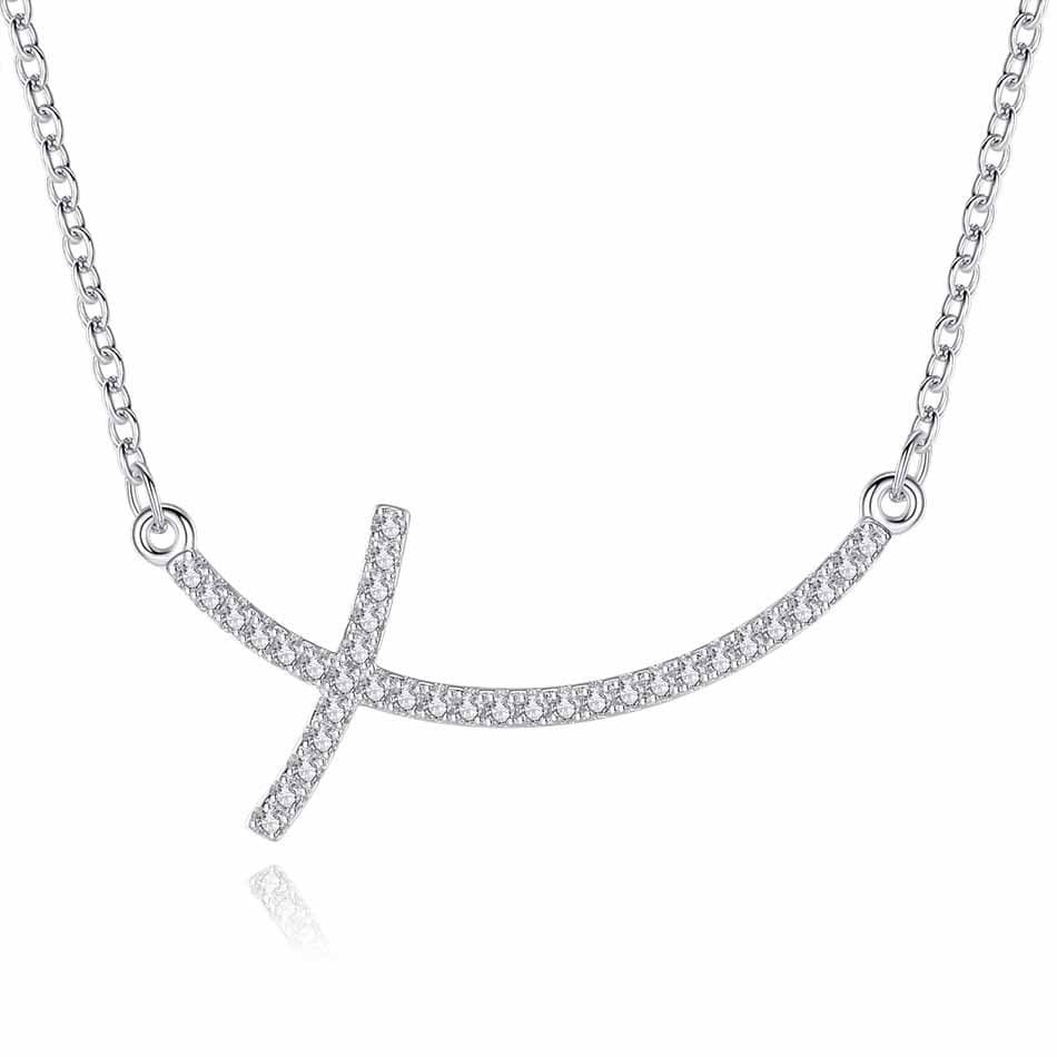 Silver Cross Pendant Necklace