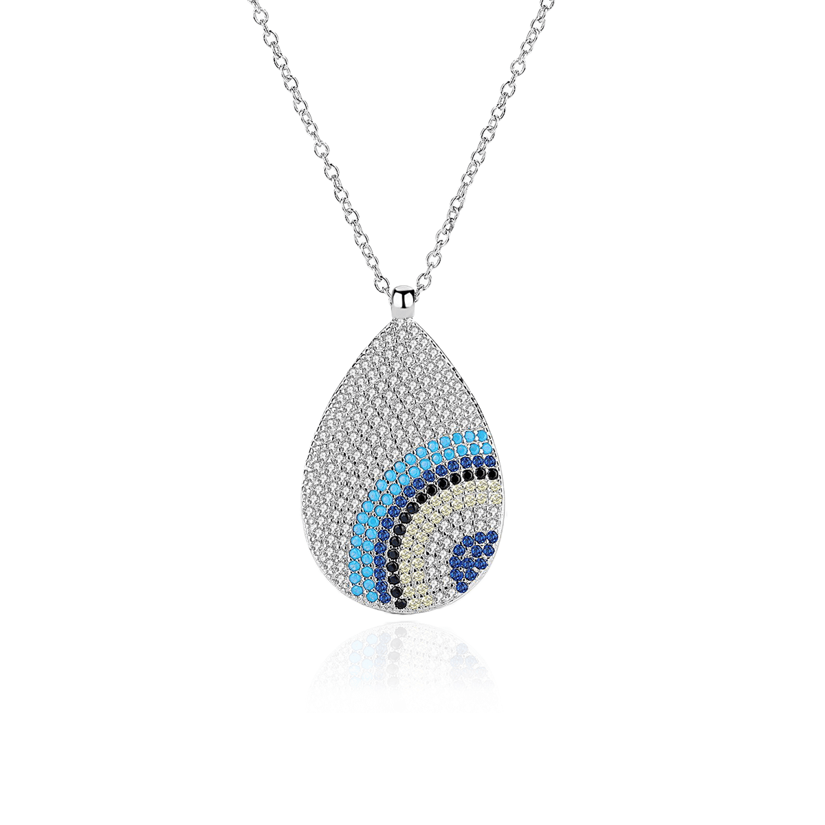 evil eye necklace sterling silver evil eye pendant necklace