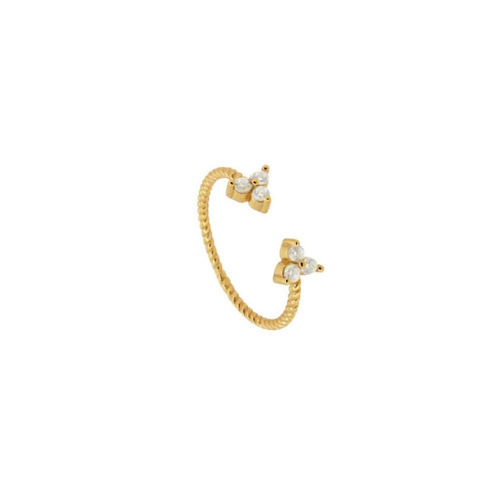 Clear Leda Gold Ring