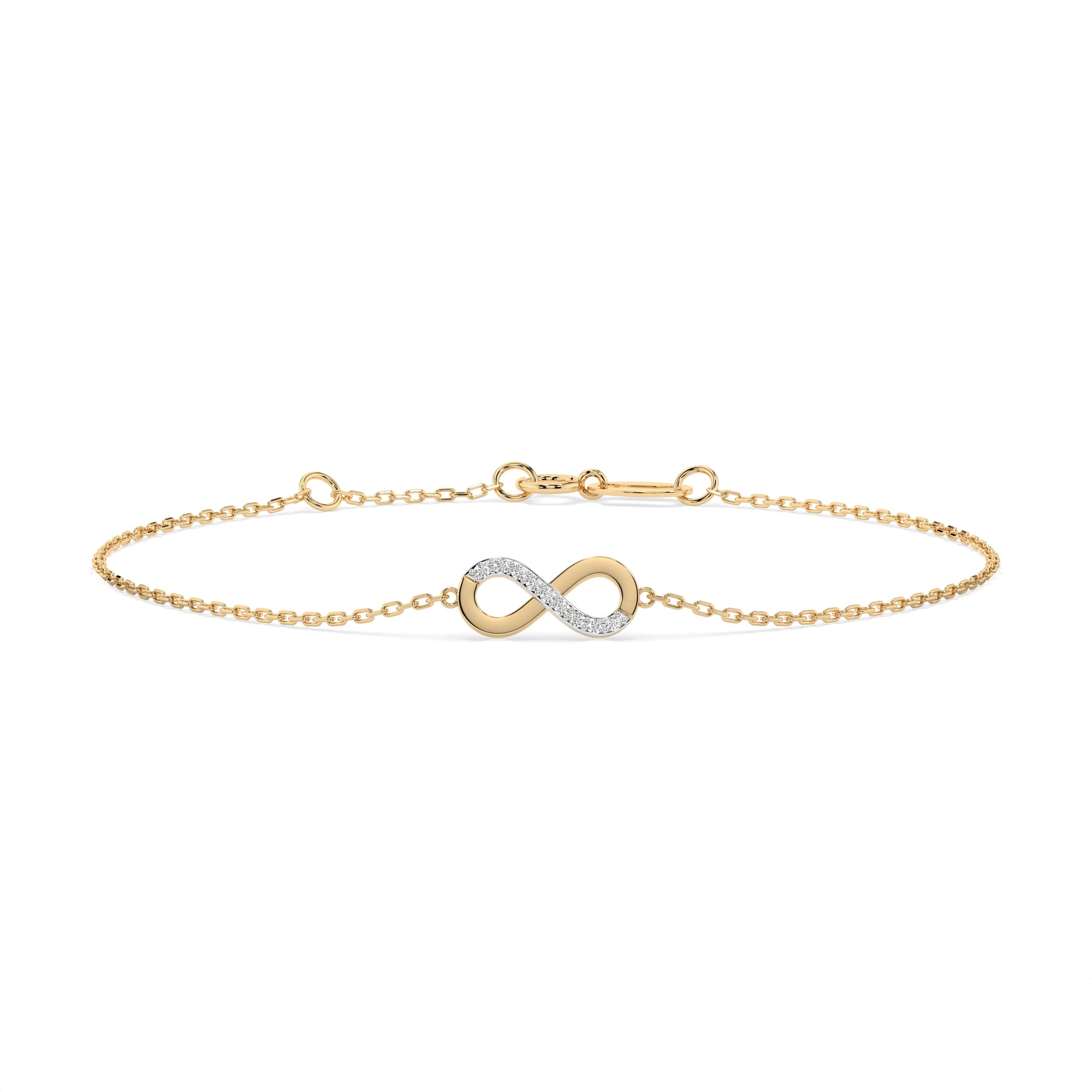 Aenaos 0.05 ct tw Diamond Infinity Bracelet