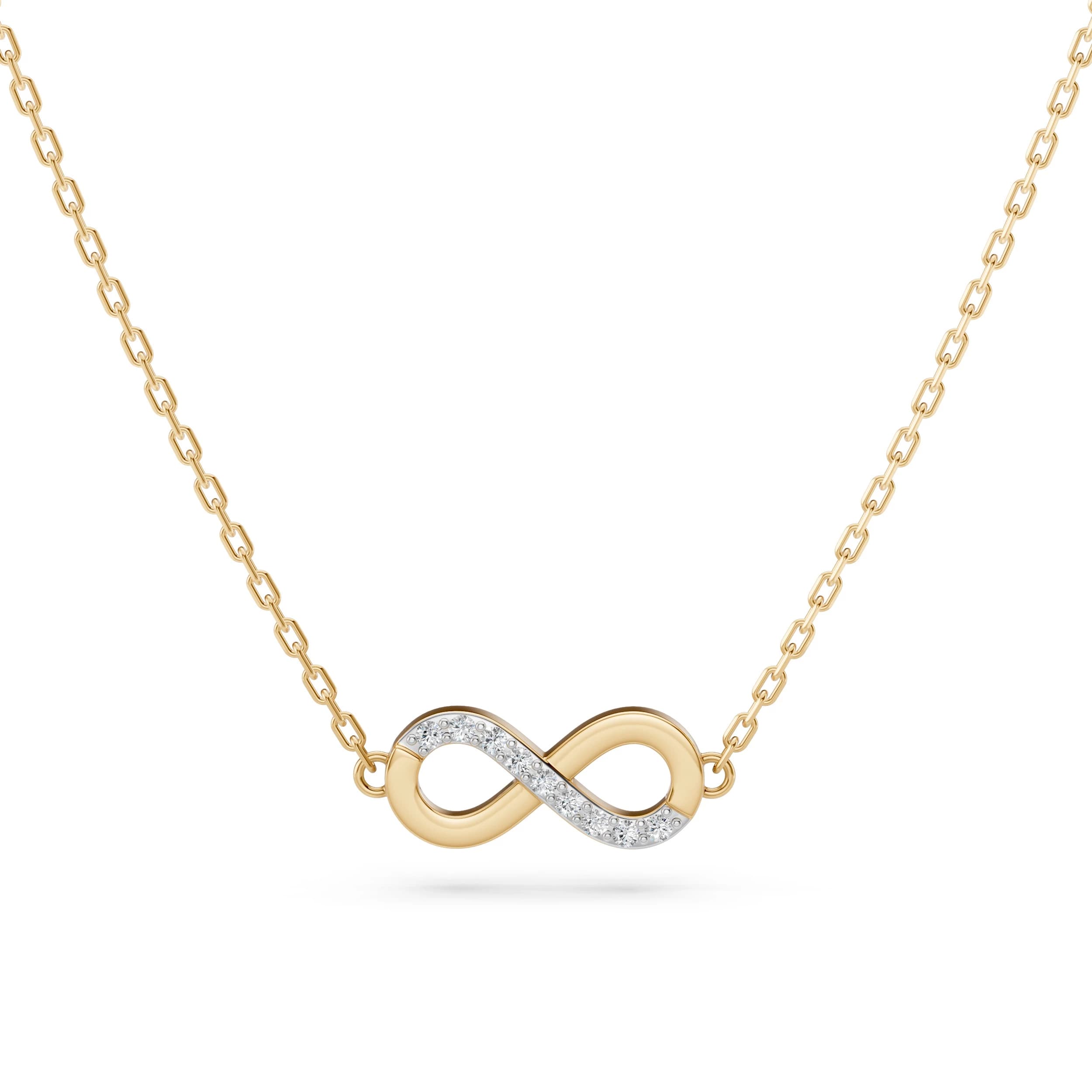 Aenaos 0.05 ct tw Diamond Infinity Necklace