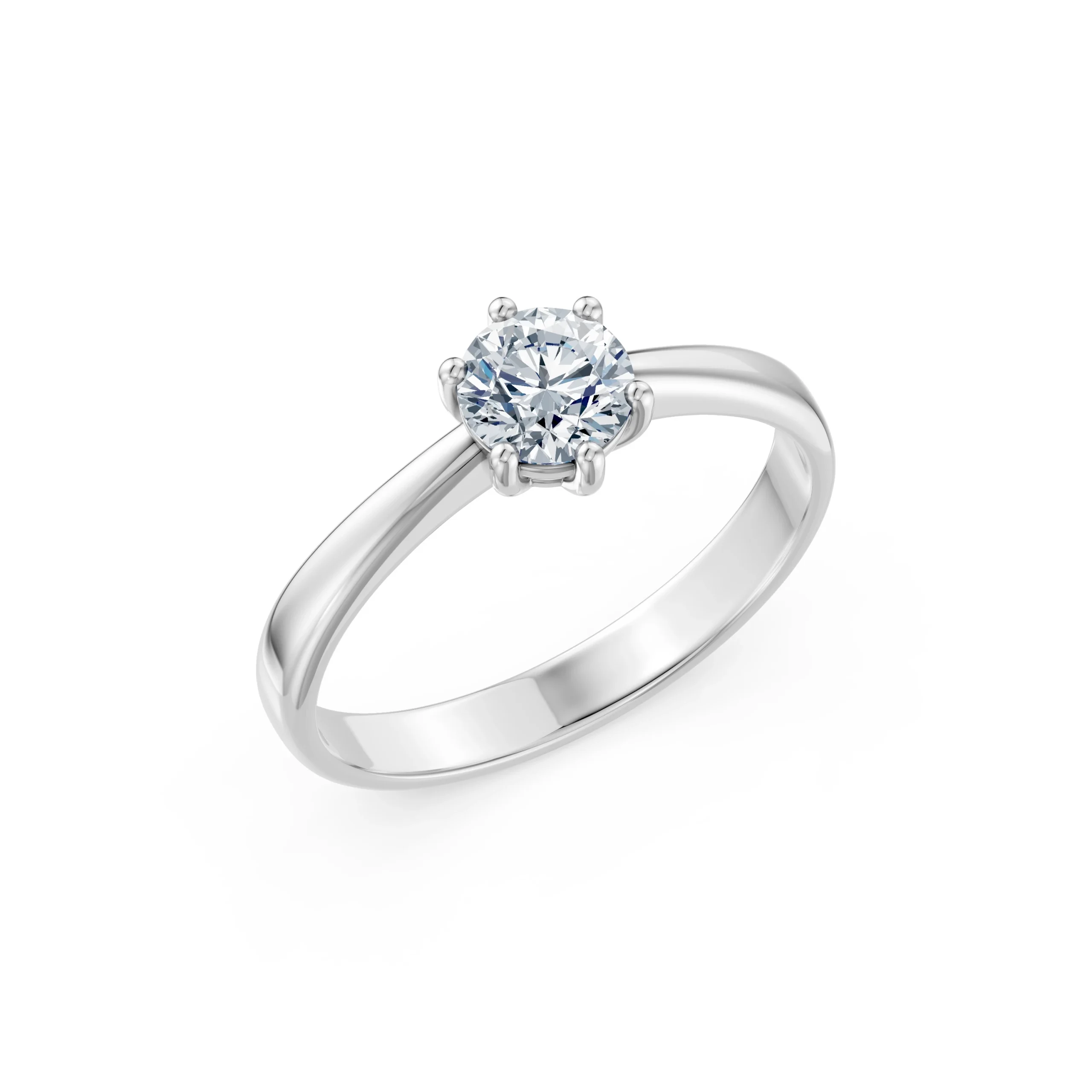 Astra 0.70 ct Six-Prong Diamond Solitaire Engagement Ring