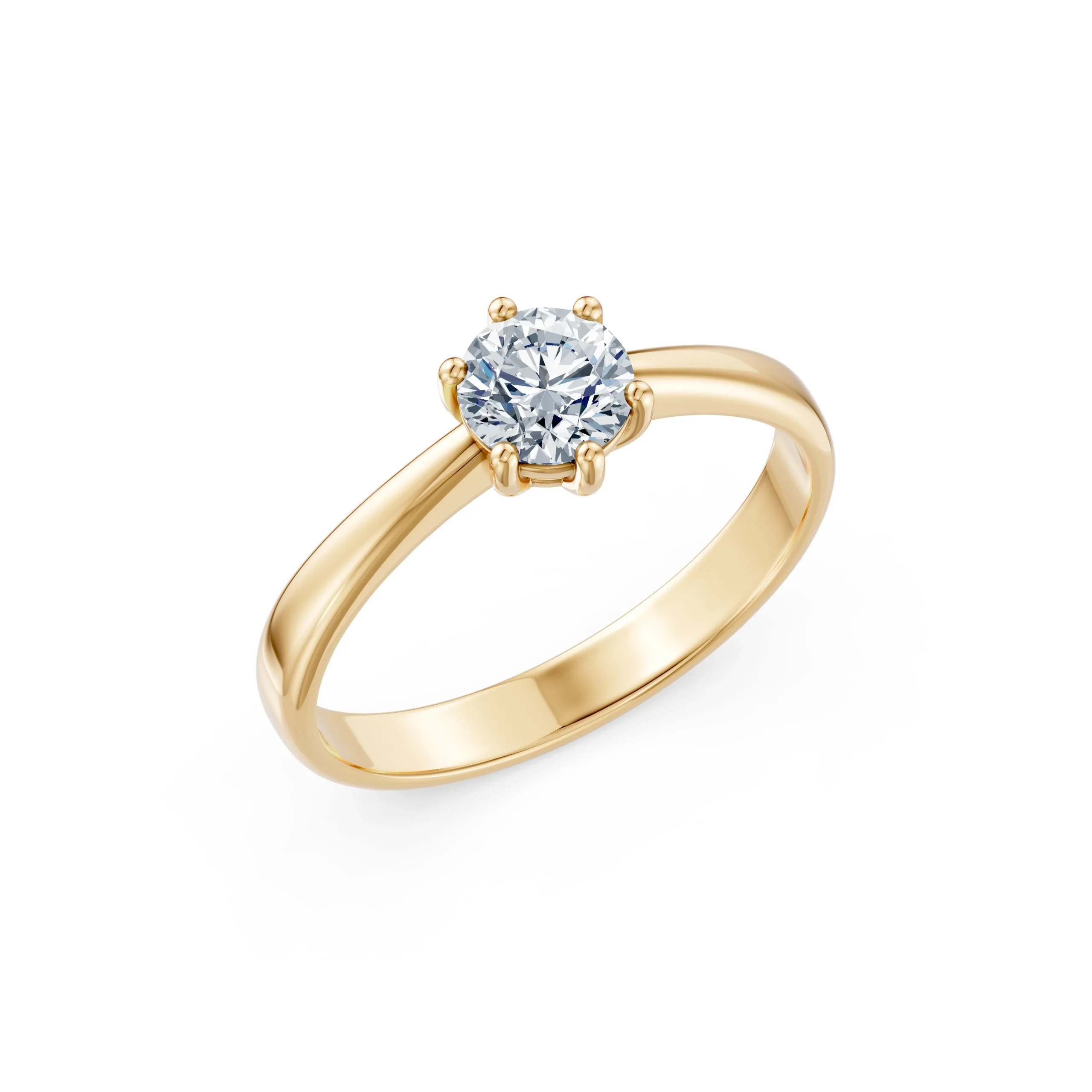 Astra 0.70 ct Six-Prong Diamond Solitaire Engagement Ring