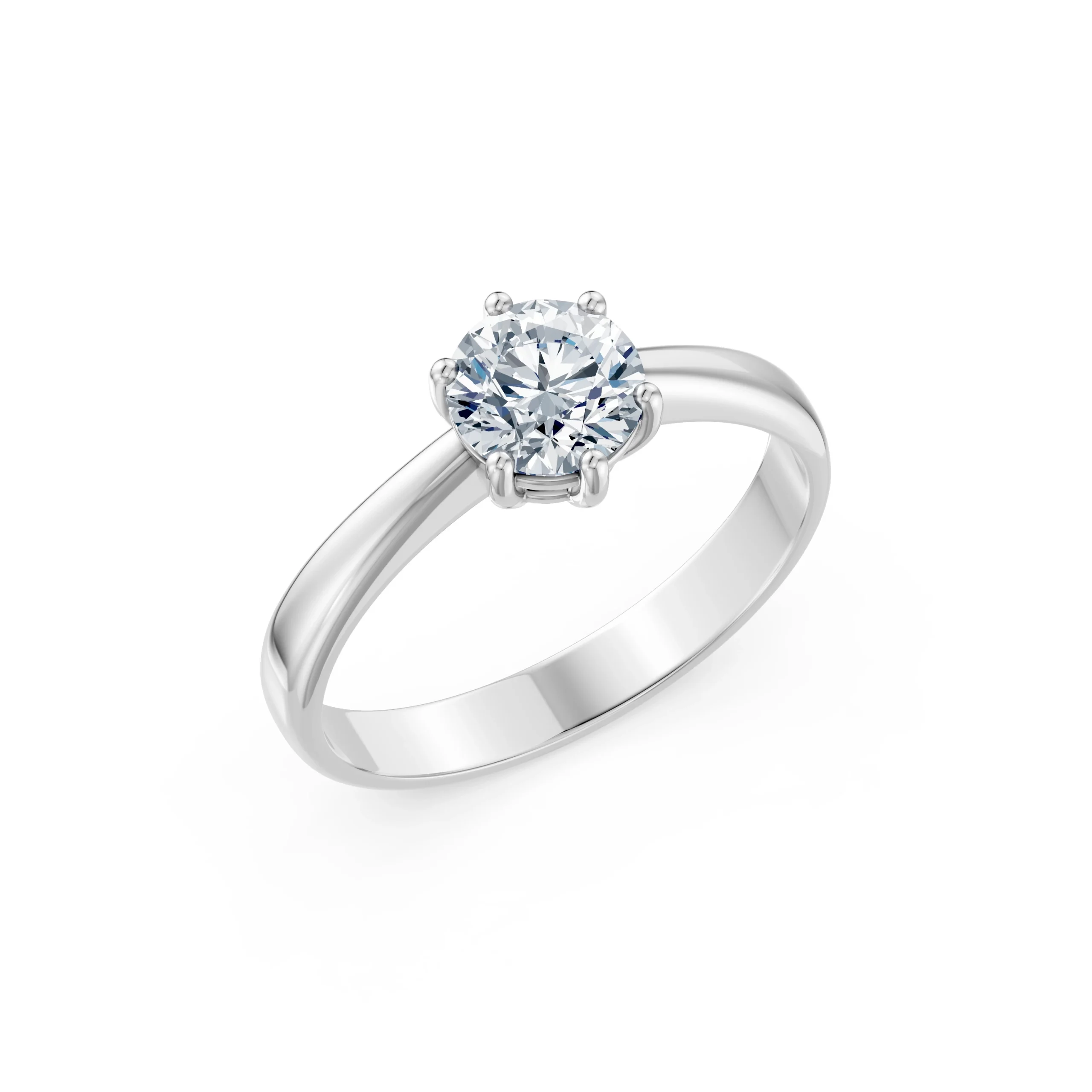 Astra 1.00 ct Six-Prong Diamond Solitaire Engagement Ring