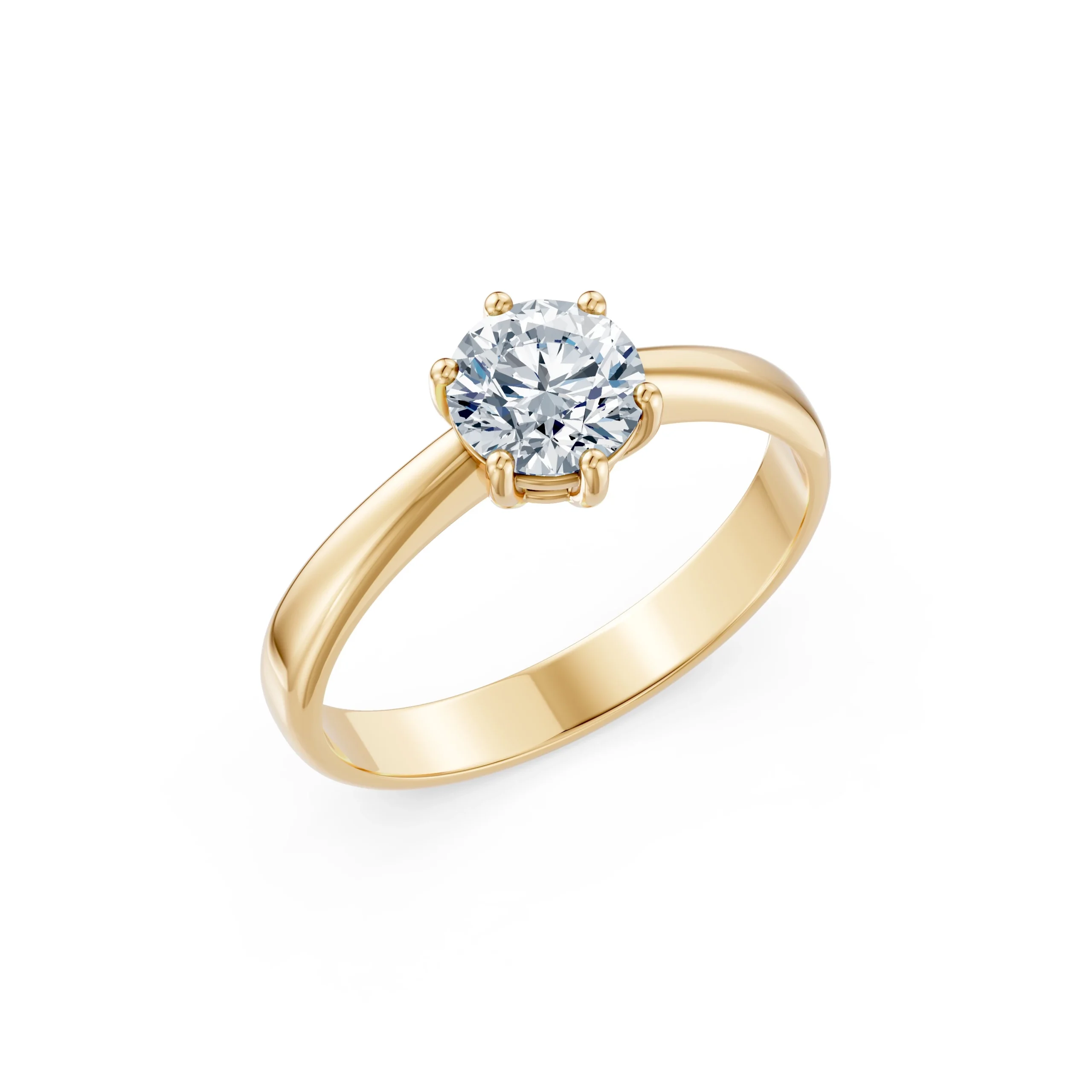 Astra 1.00 ct Six-Prong Diamond Solitaire Engagement Ring