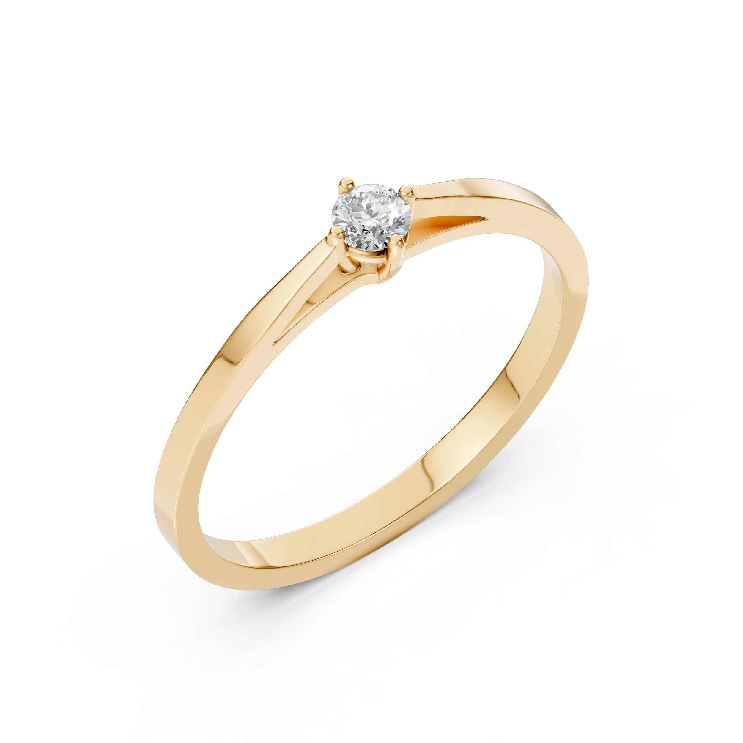 Calla 0.10 ct Diamond Solitaire Ring
