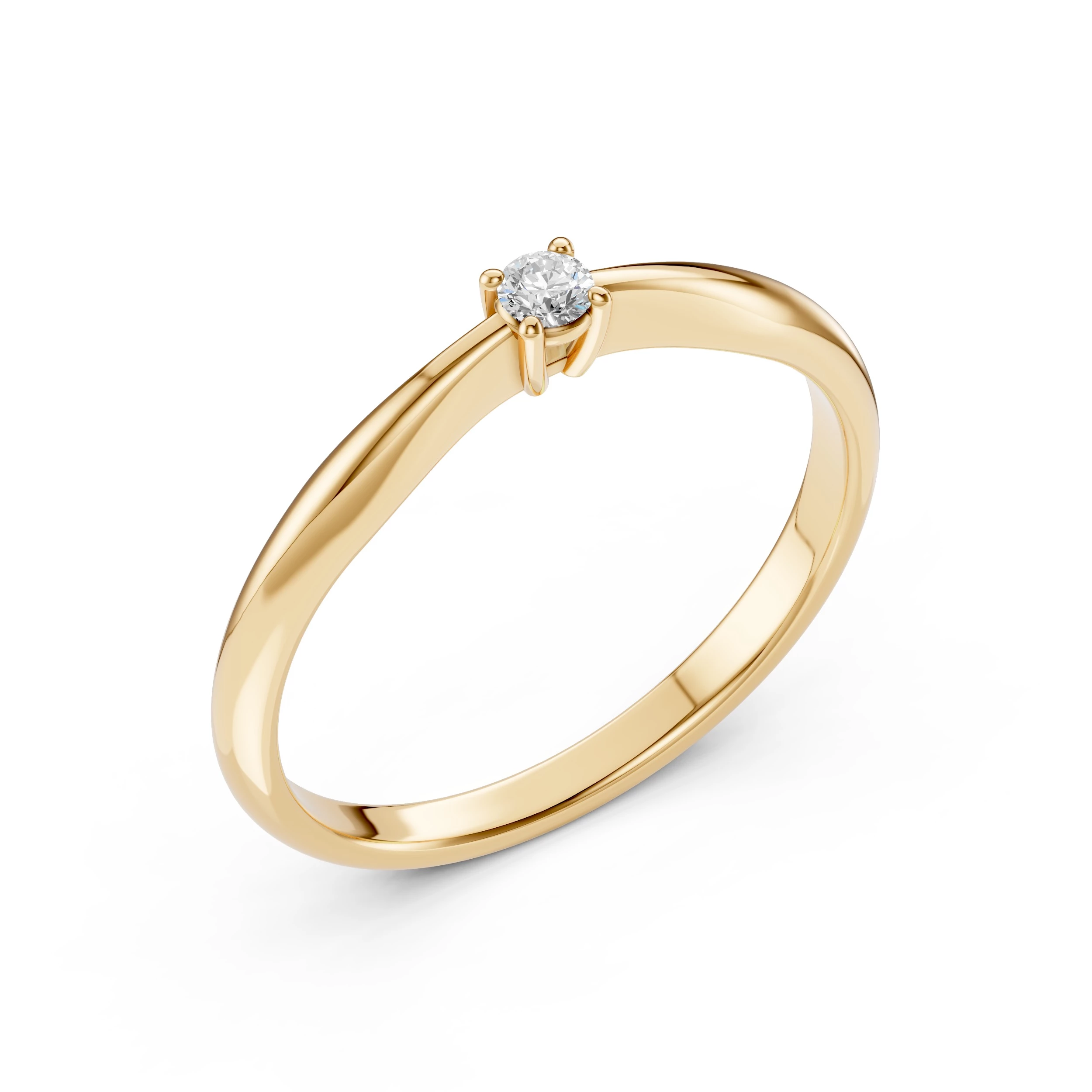 Ermioni 0.10 ct Diamond Solitaire Engagement Ring