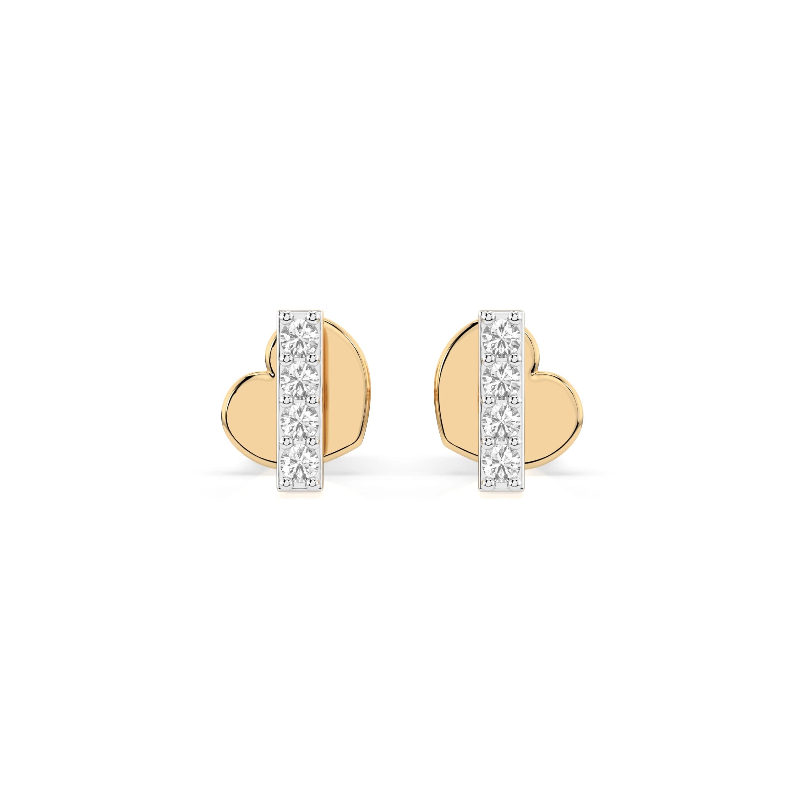 Grammi 0.08 ct tw Diamond Bar Stud Earrings
