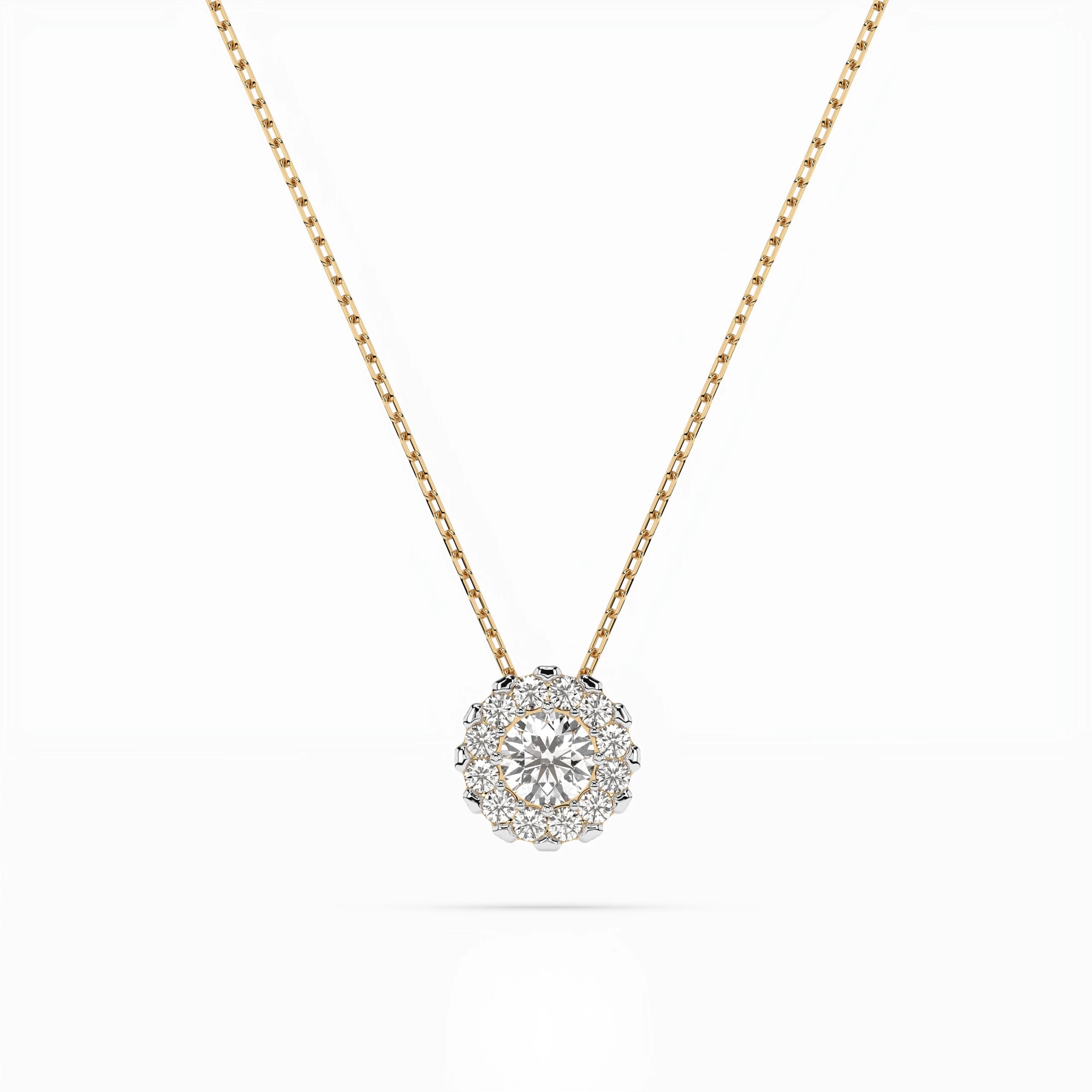 Halia 0.20 ct tw Halo Diamond Pendant Necklace