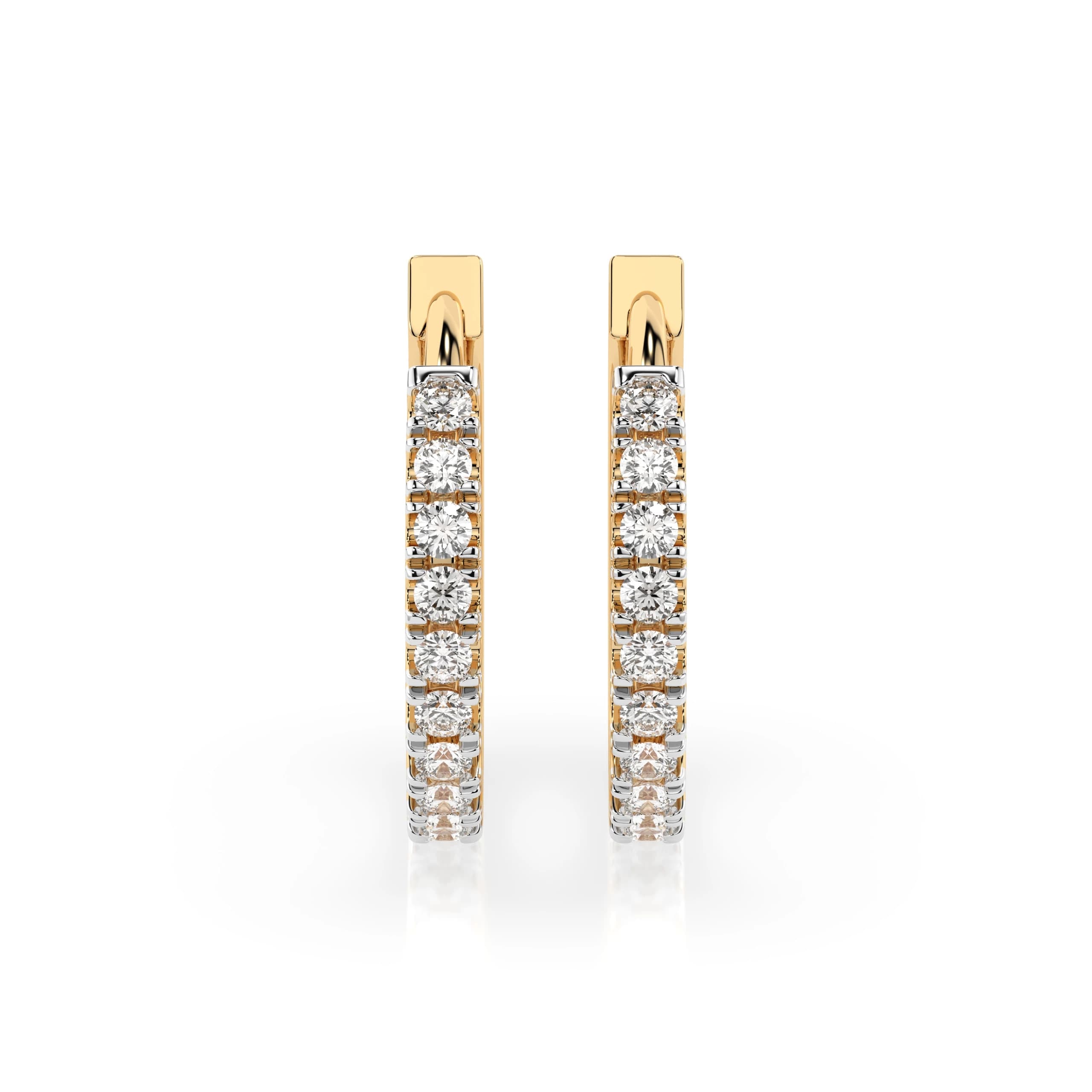 Iris 0.22 ct tw Diamond Hoop Earrings