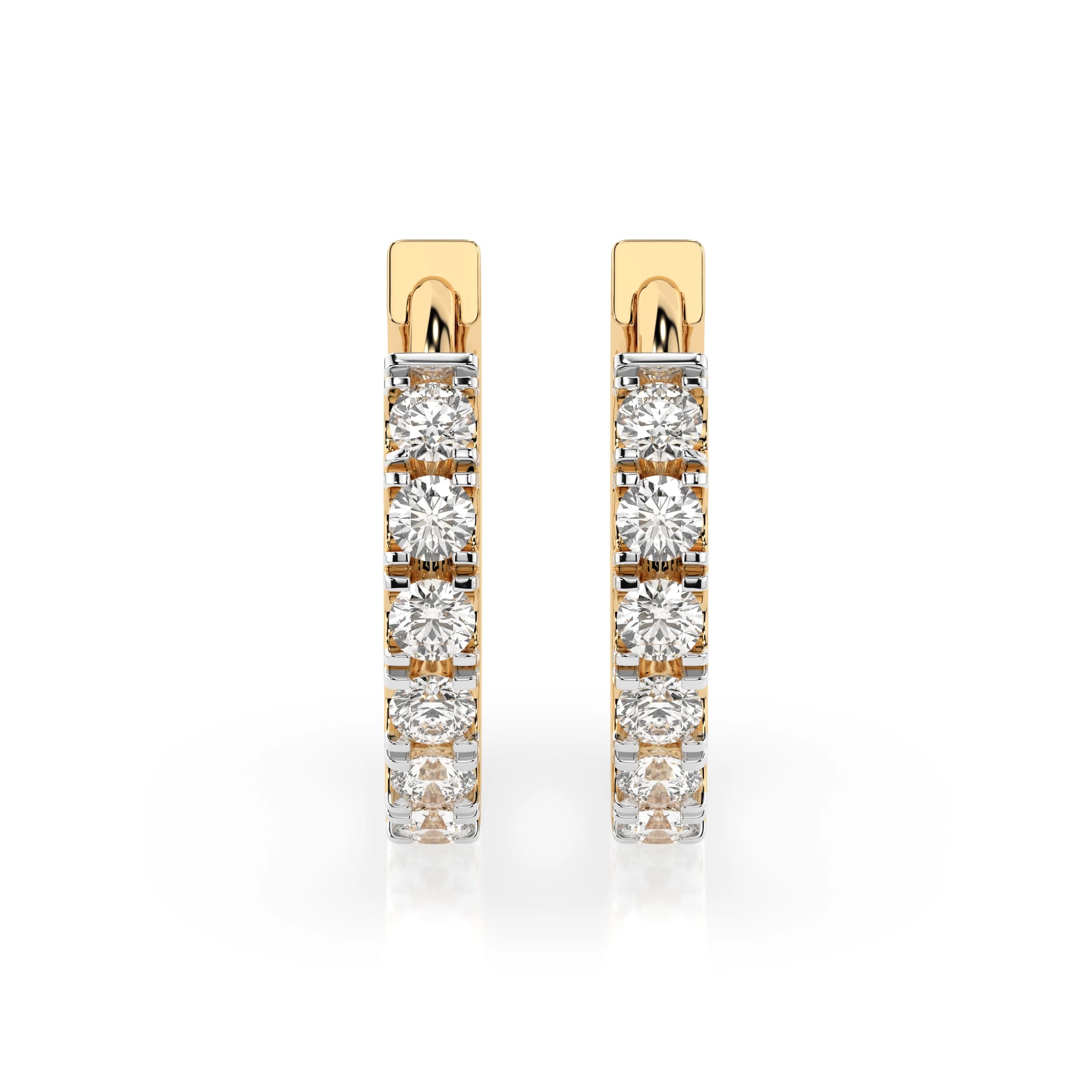 Iris 0.42 ct tw Diamond Hoop Earrings