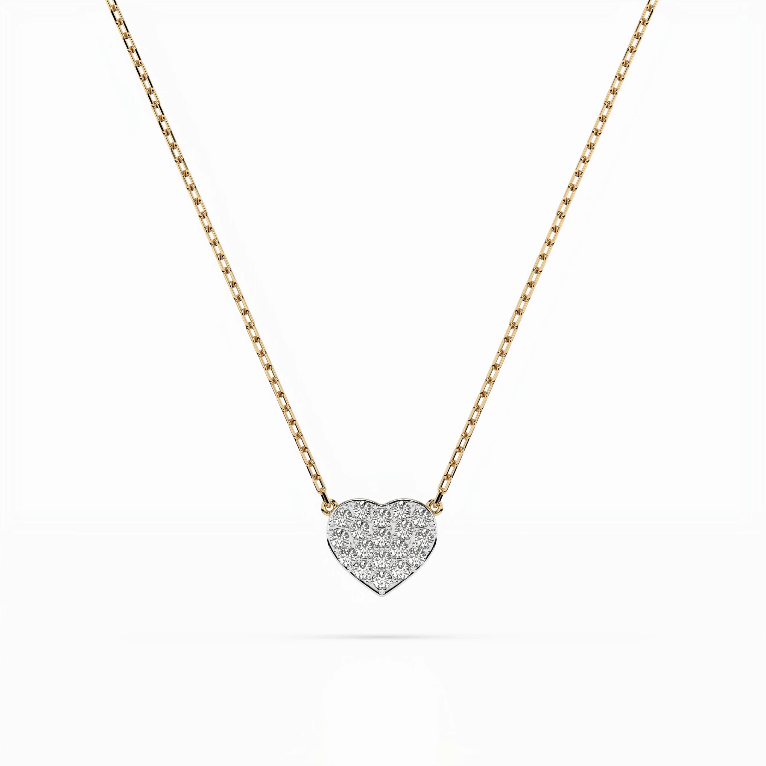 Kardia 0.09 ct tw Pavé Diamond Heart Necklace