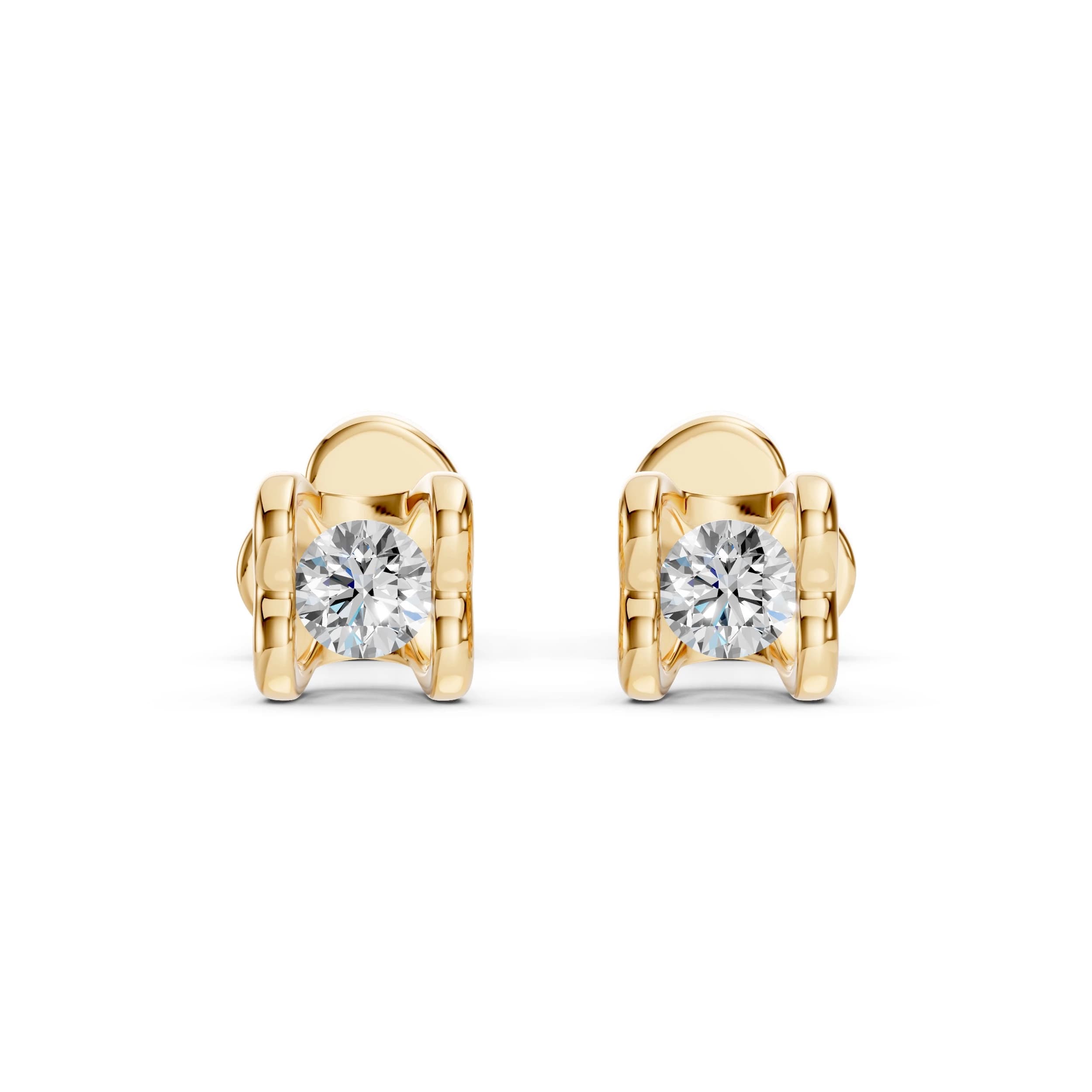 Kyma 0.20 ct tw Square-Frame Diamond Stud Earrings