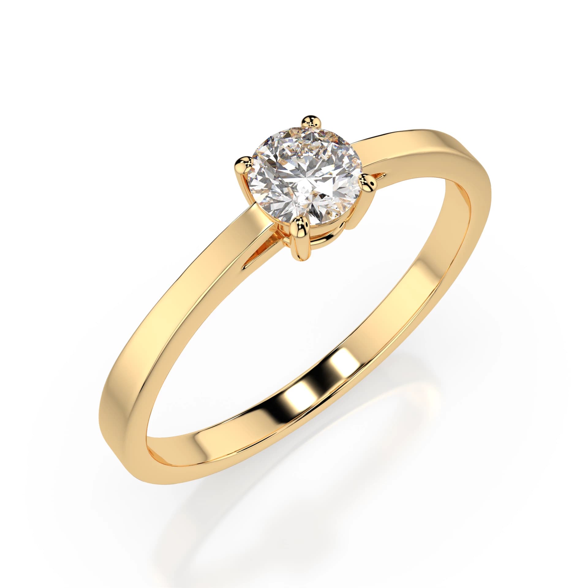 Kyra 0.30 ct Four-Prong Diamond Solitaire Engagement Ring