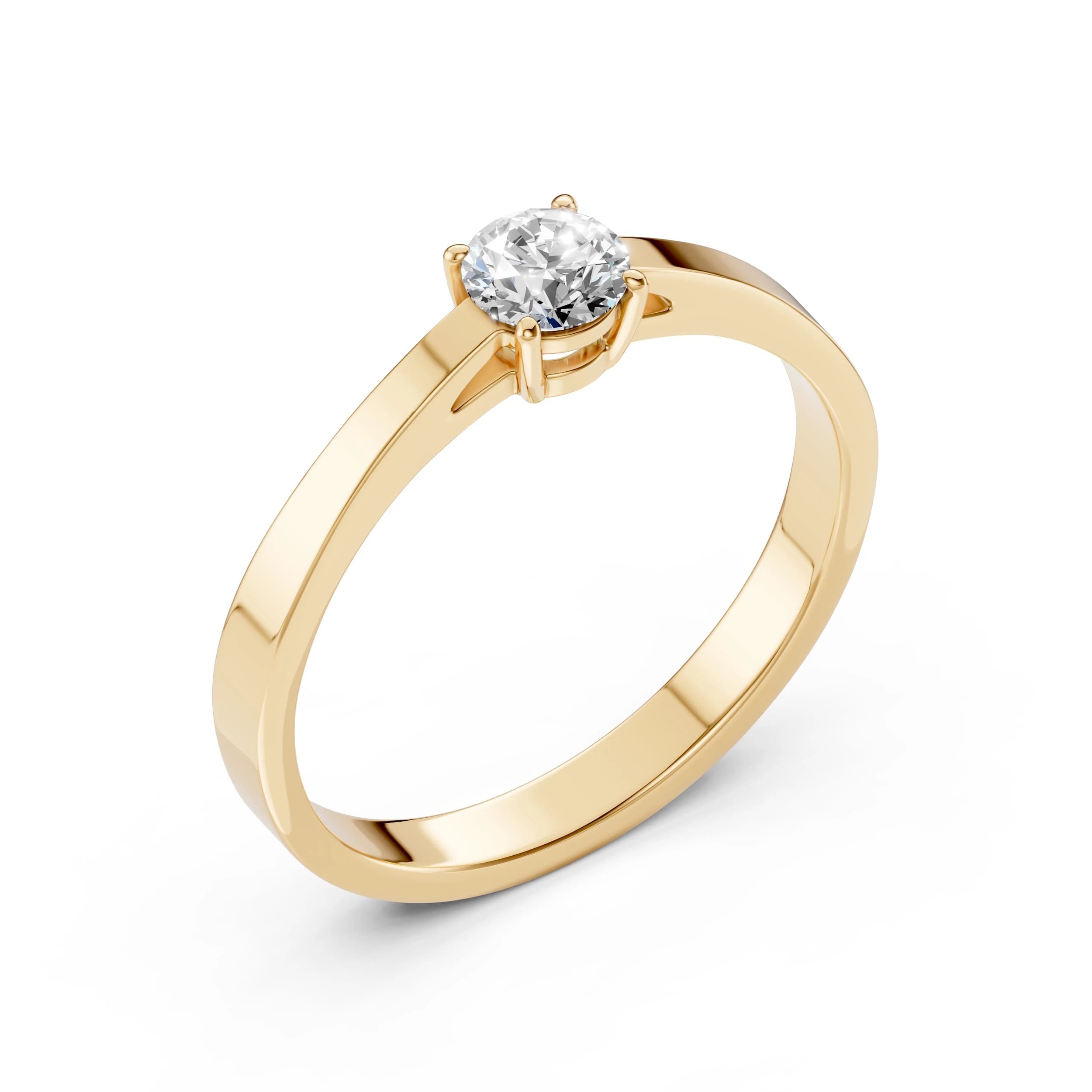 Kyra 0.40 ct Four-Prong Diamond Solitaire Engagement Ring