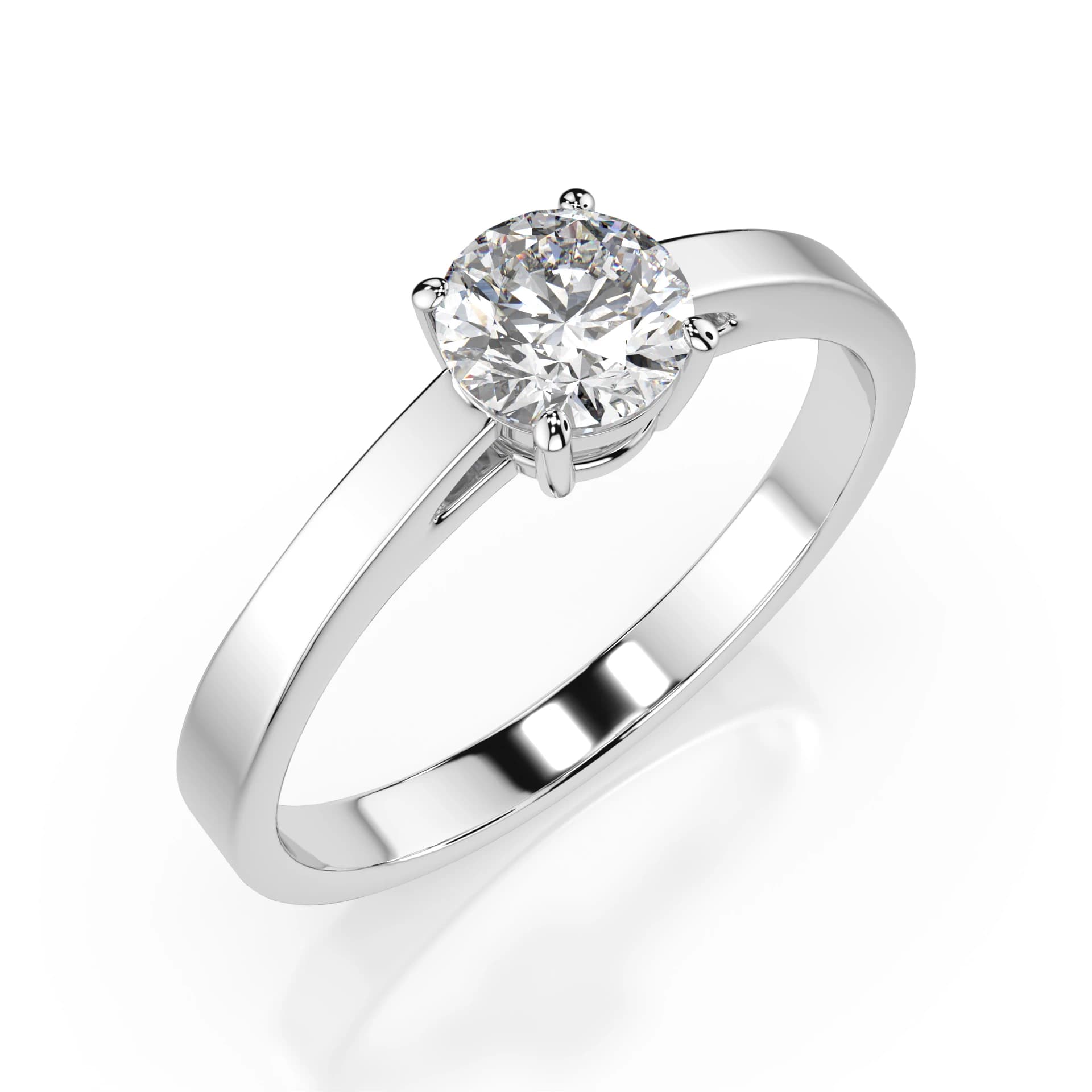 Kyra 0.50 ct Four-Prong Diamond Solitaire Engagement Ring