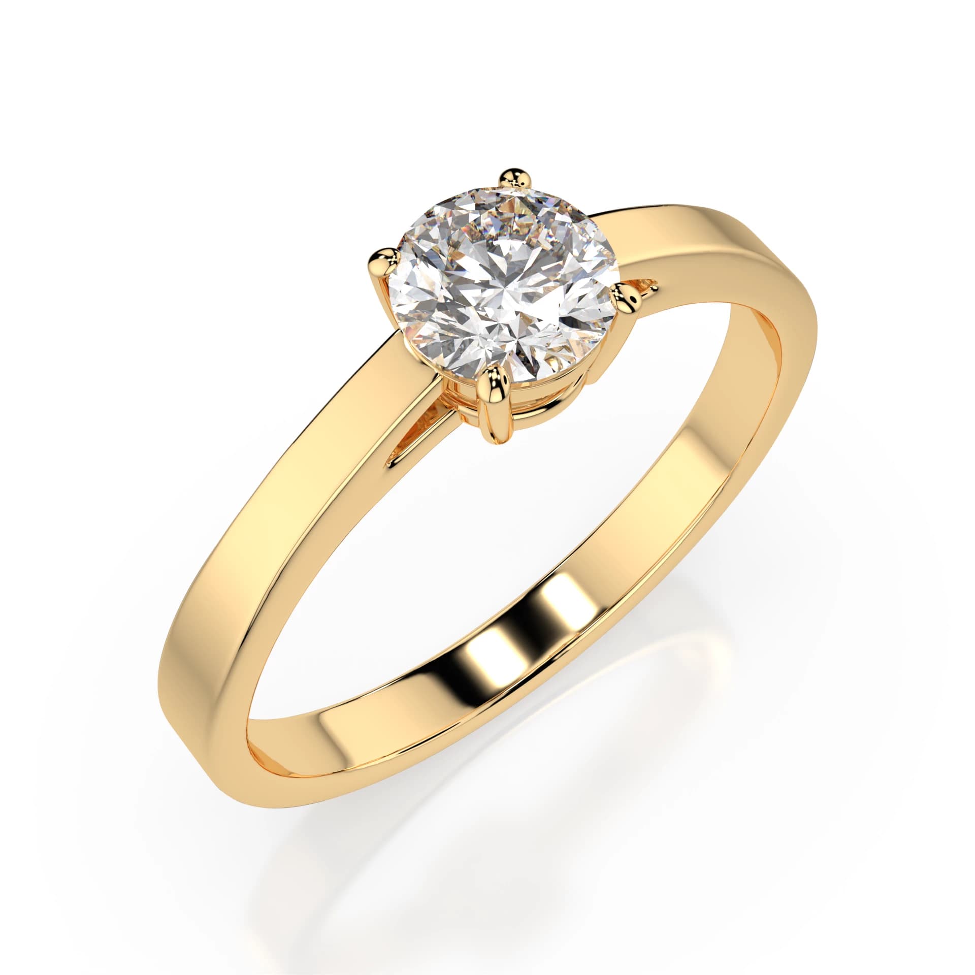 Kyra 0.50 ct Four-Prong Diamond Solitaire Engagement Ring