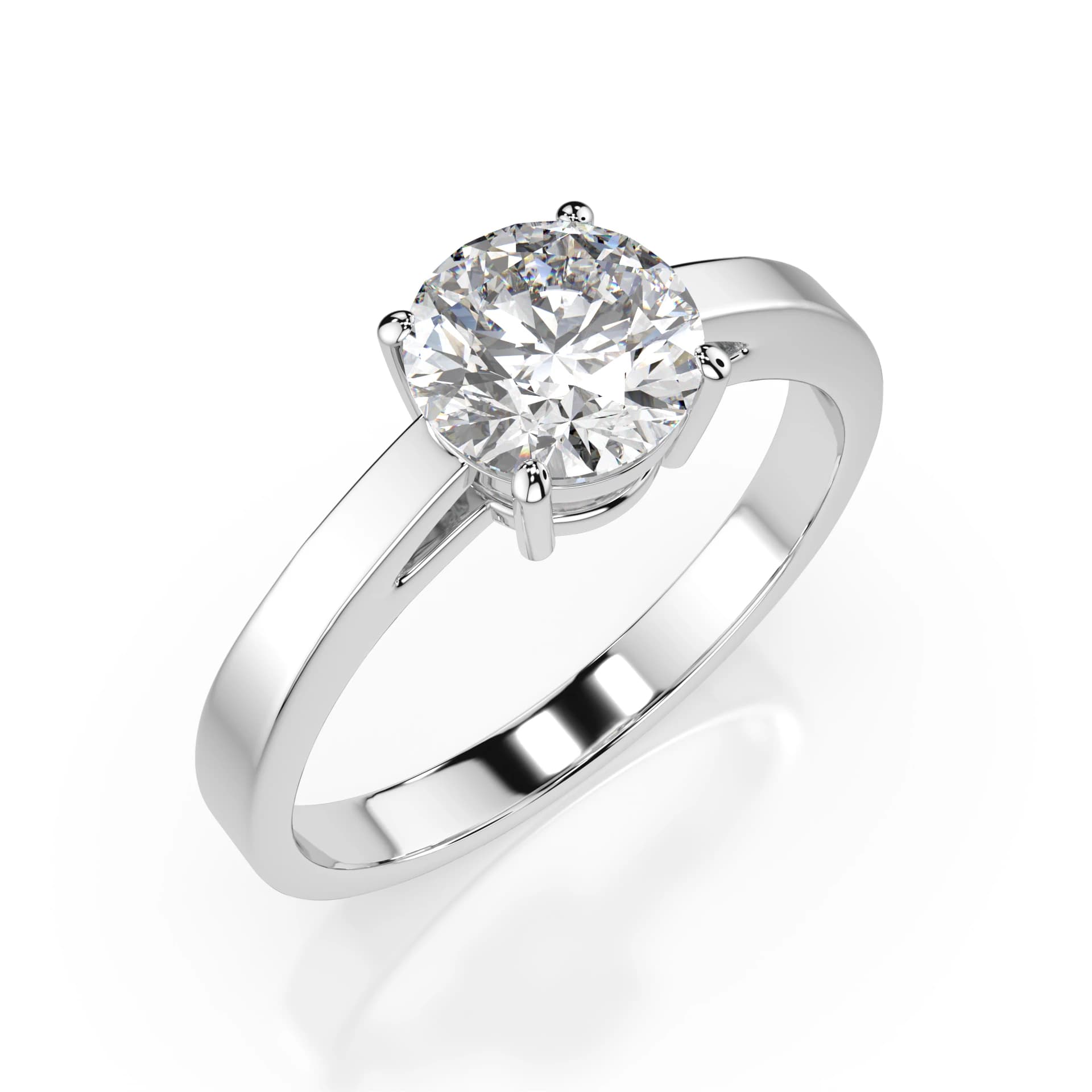 Kyra 1.00 ct Four-Prong Diamond Solitaire Engagement Ring