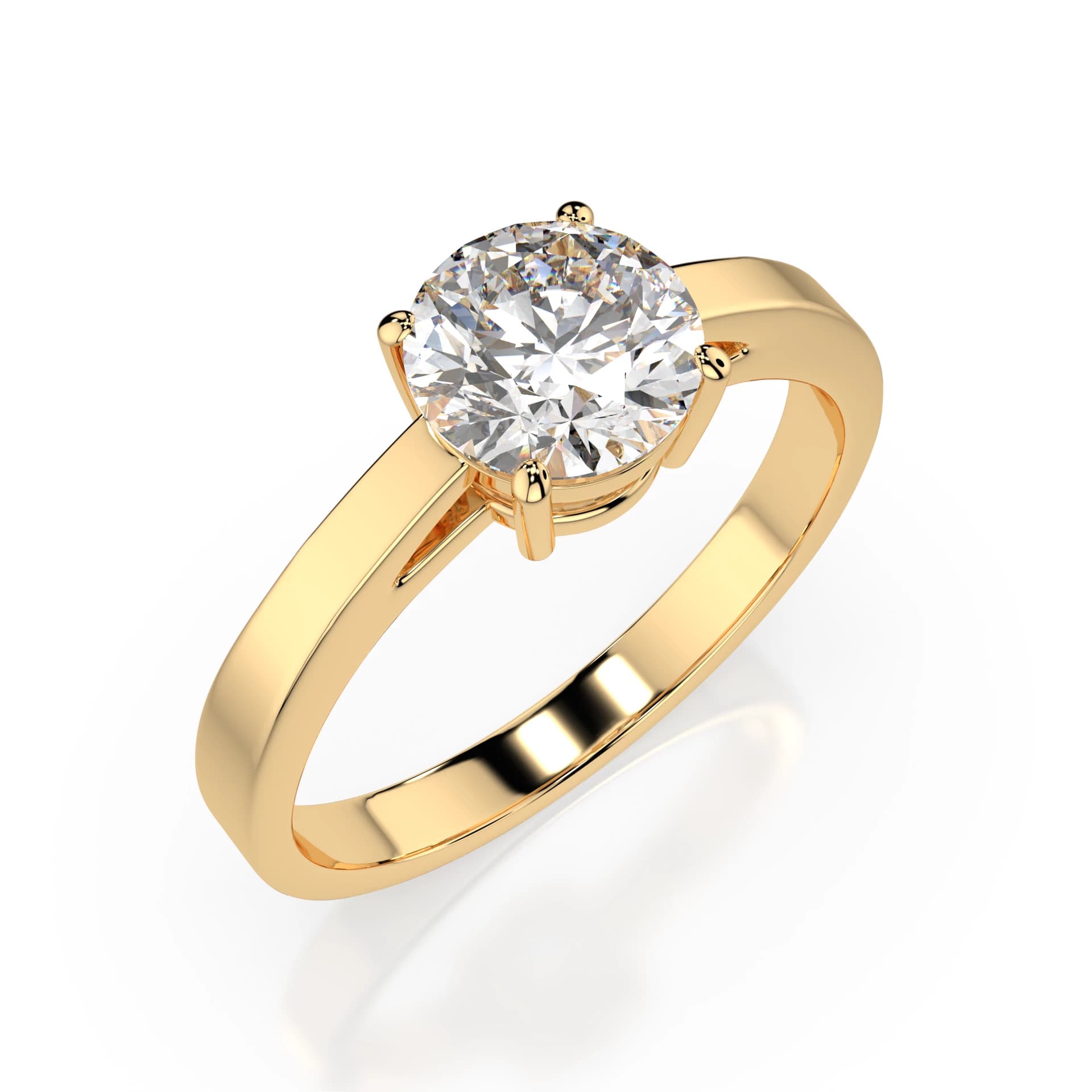 Kyra 0.70 ct Four-Prong Diamond Solitaire Engagement Ring