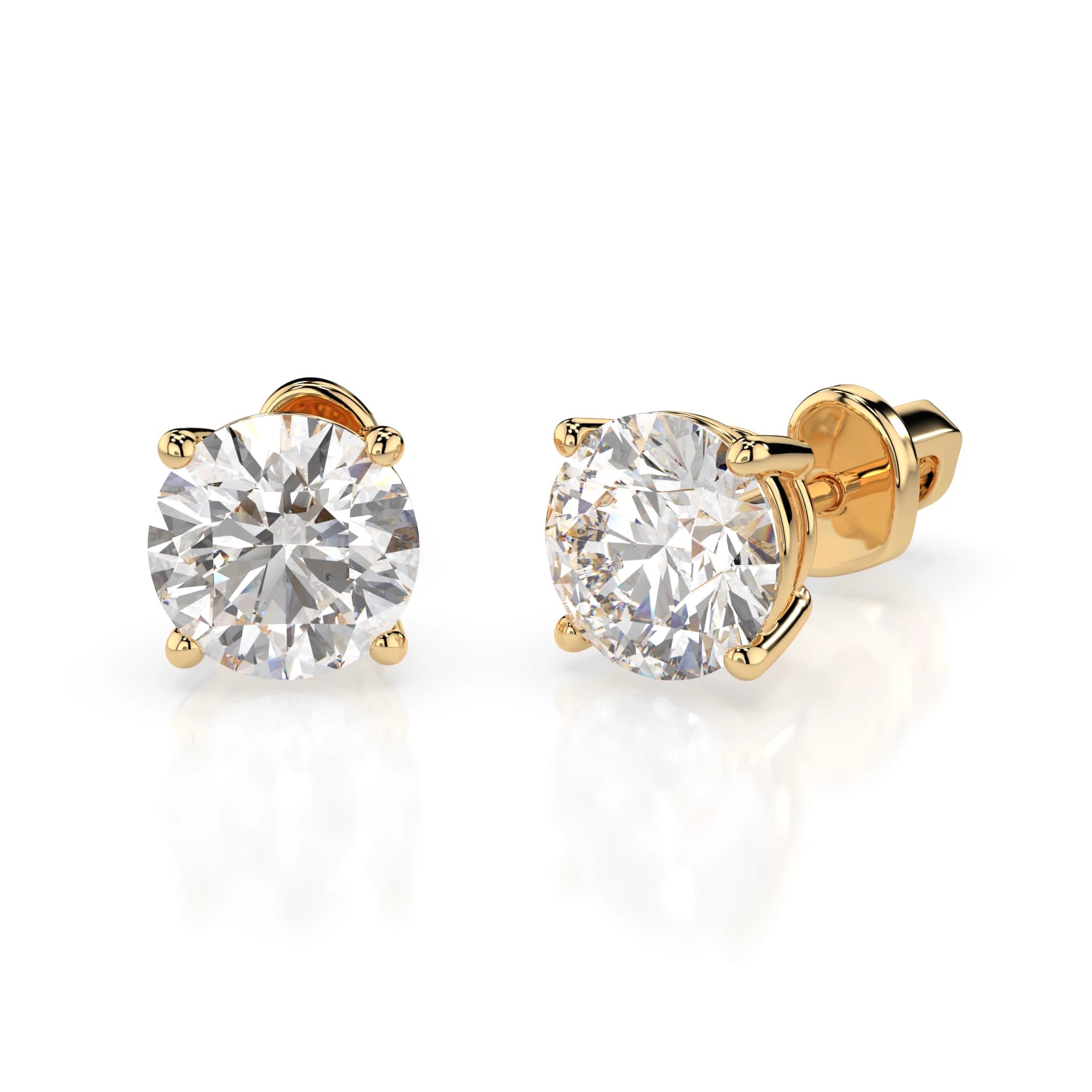 Kyra 1.40 ct tw Four-Prong Diamond Stud Earrings