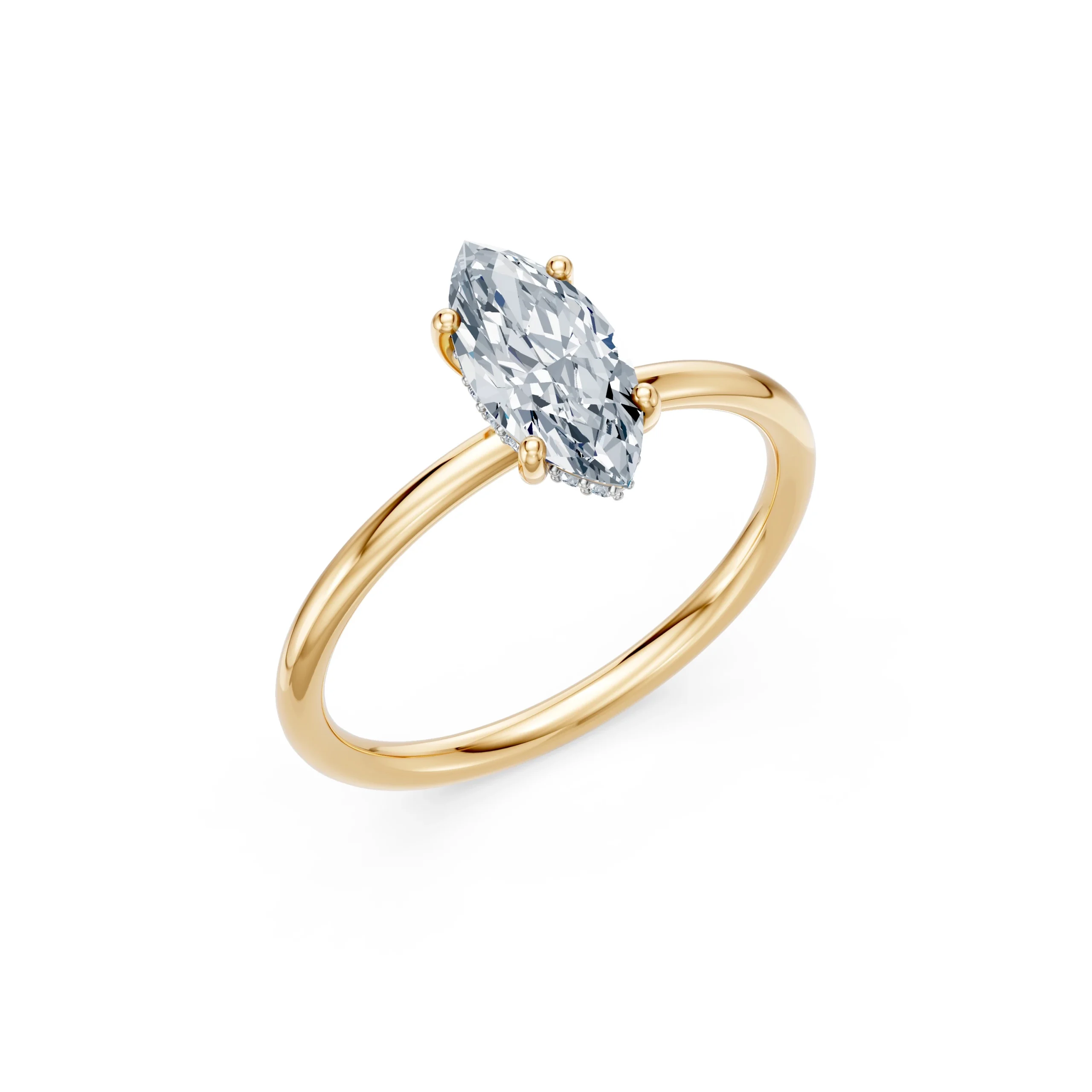 Lyra 1.06 ct tw Marquise Lab-Grown Diamond Engagement Ring