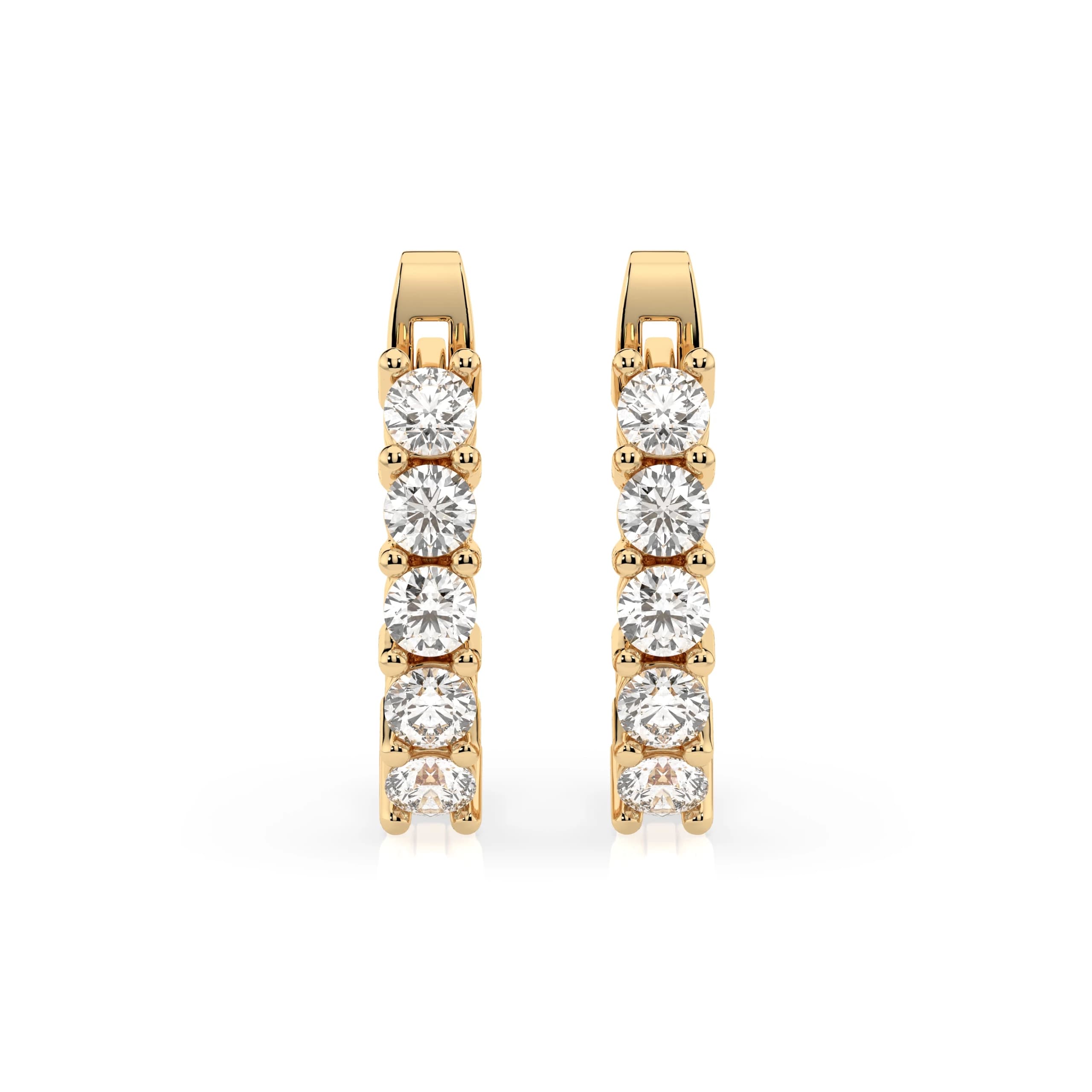 Melina 0.60 ct tw Diamond Huggie Hoop Earrings