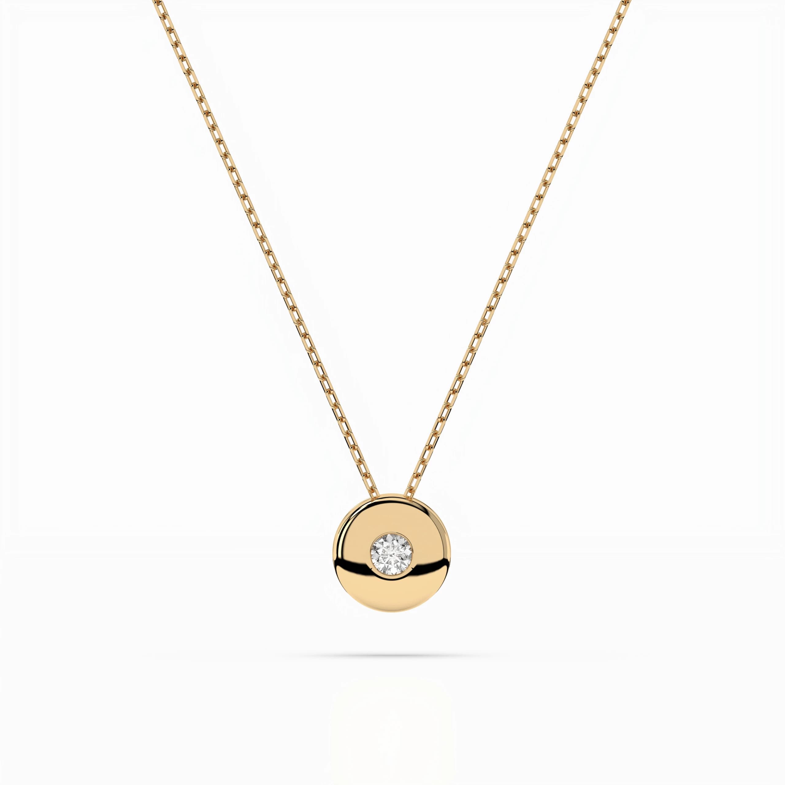 Mene 0.04 ct Diamond Disc Necklace