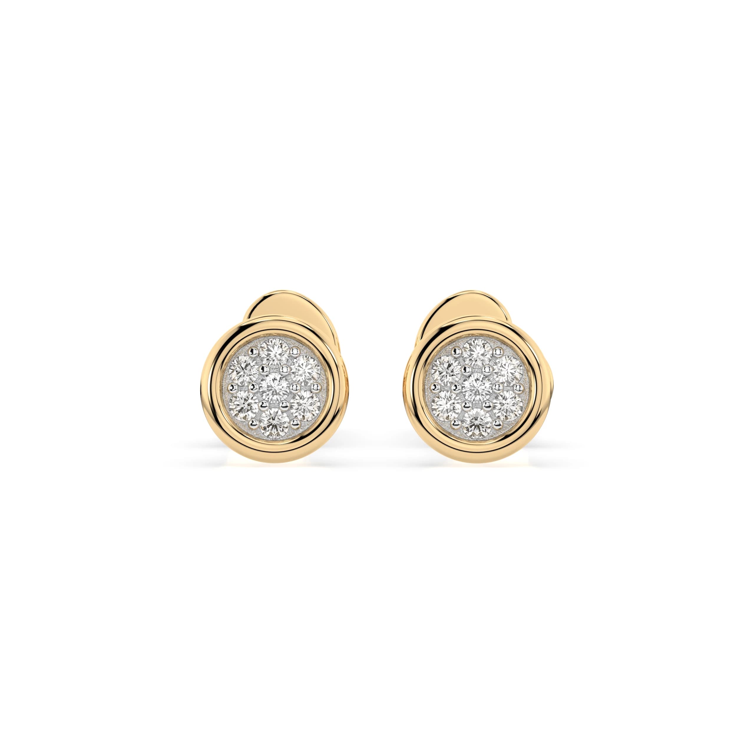 Niki 0.08 ct tw Diamond Cluster Stud Earrings