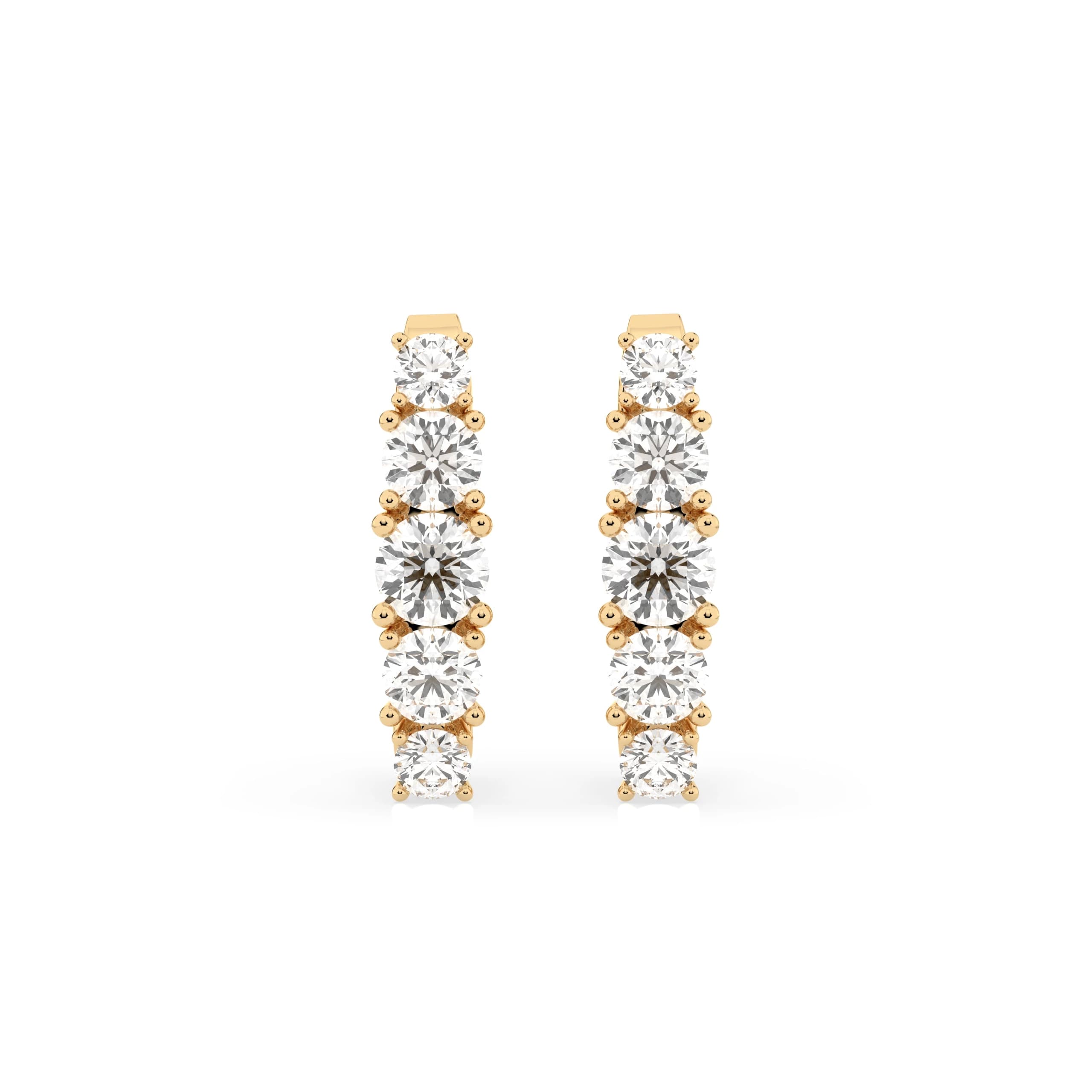 Penelope 0.85 ct tw Graduated Diamond Huggie Earrings