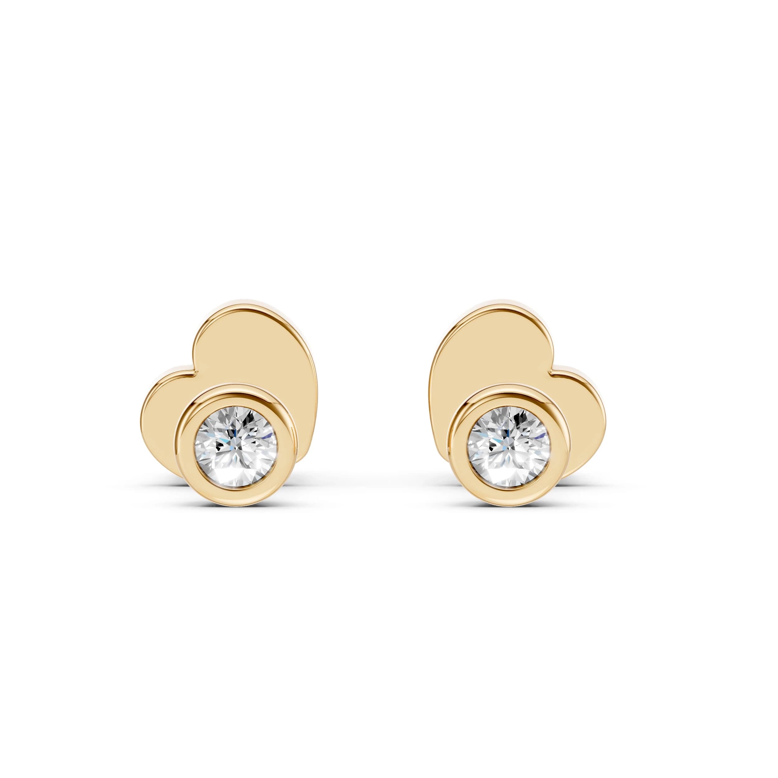 Phoebe 0.10 ct tw Bezel-Set Diamond Stud Earrings