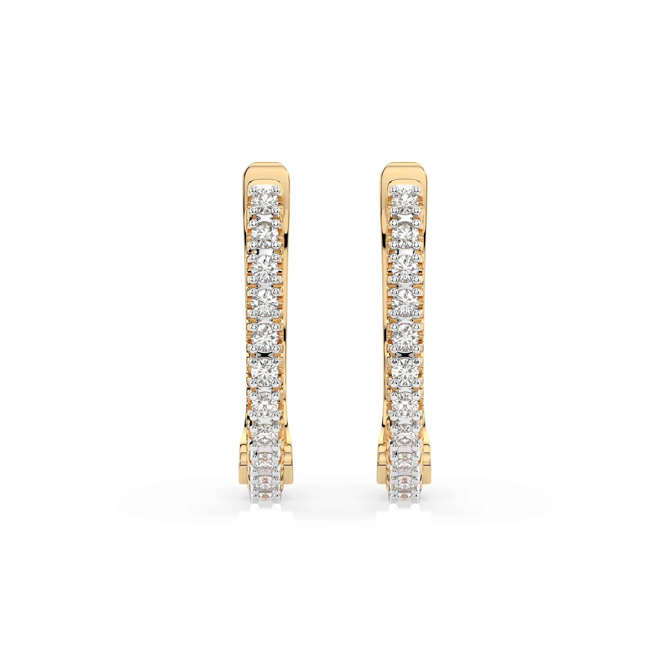 Salamis 0.18 ct tw Diamond Huggie Hoop Earrings