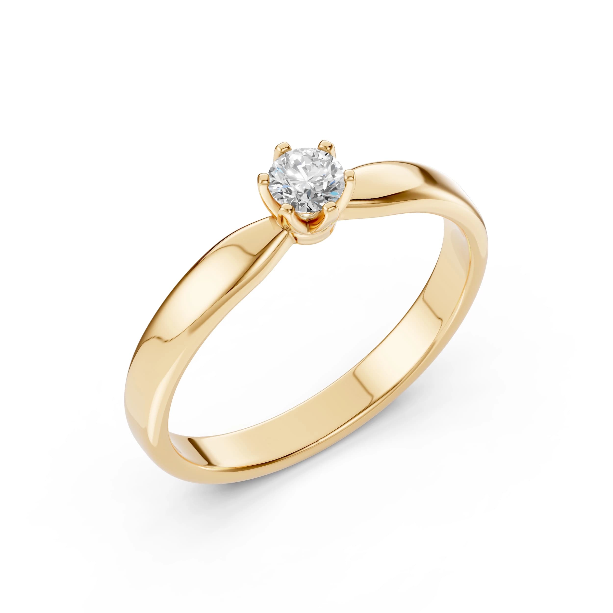 Thalia 0.20 ct Six-Prong Diamond Solitaire Engagement Ring