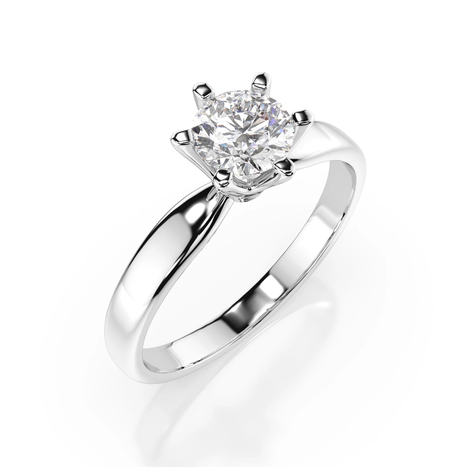 Thalia 0.50 ct Six-Prong Diamond Solitaire Engagement Ring