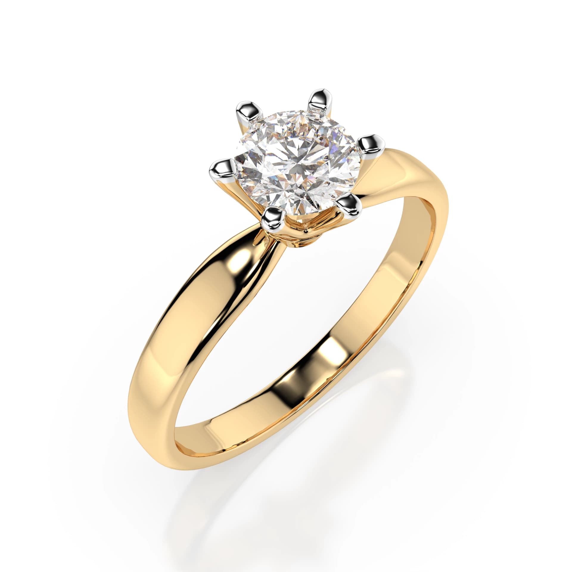 Thalia 0.50 ct Six-Prong Diamond Solitaire Engagement Ring