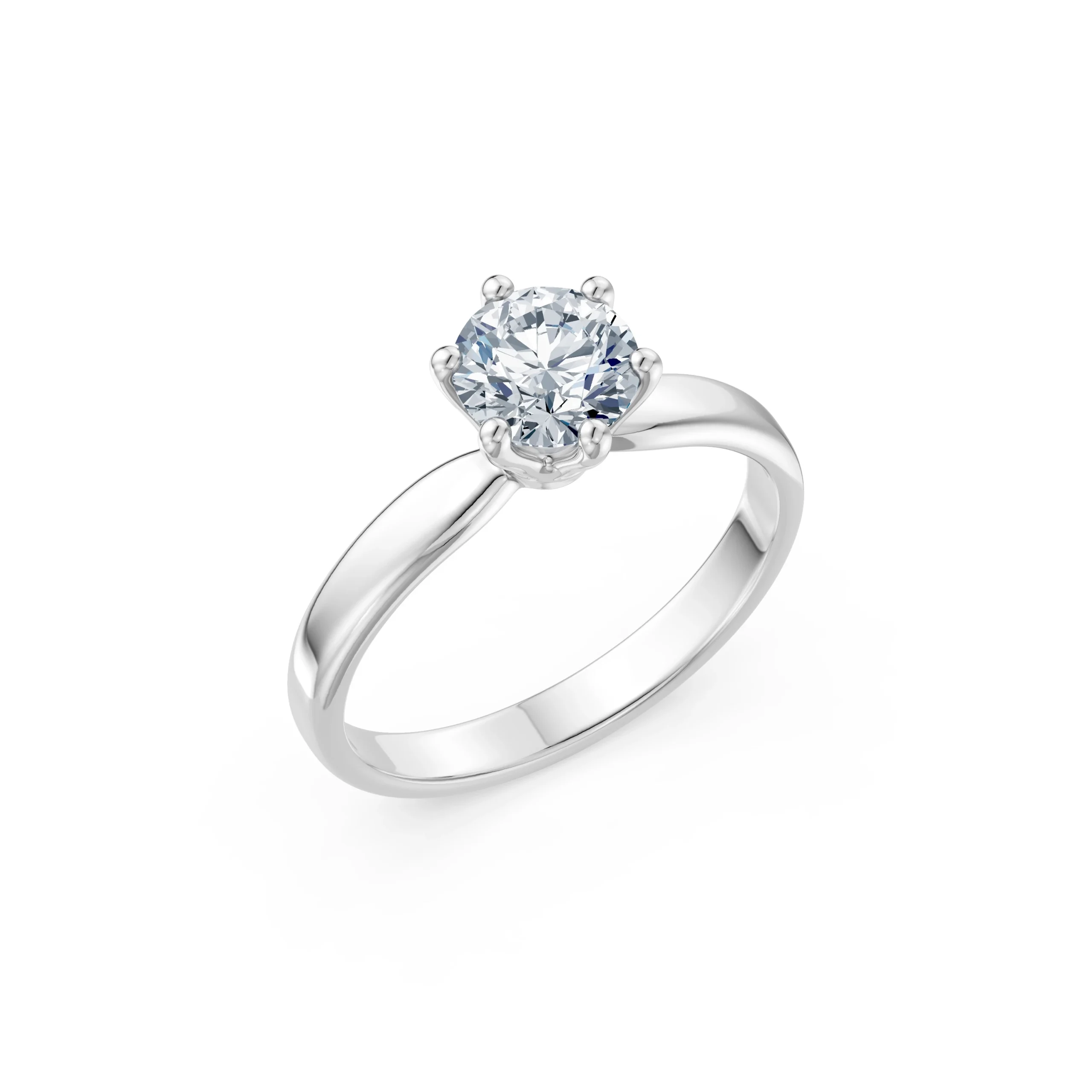 Thalia 1.00 ct Six-Prong Diamond Solitaire Engagement Ring