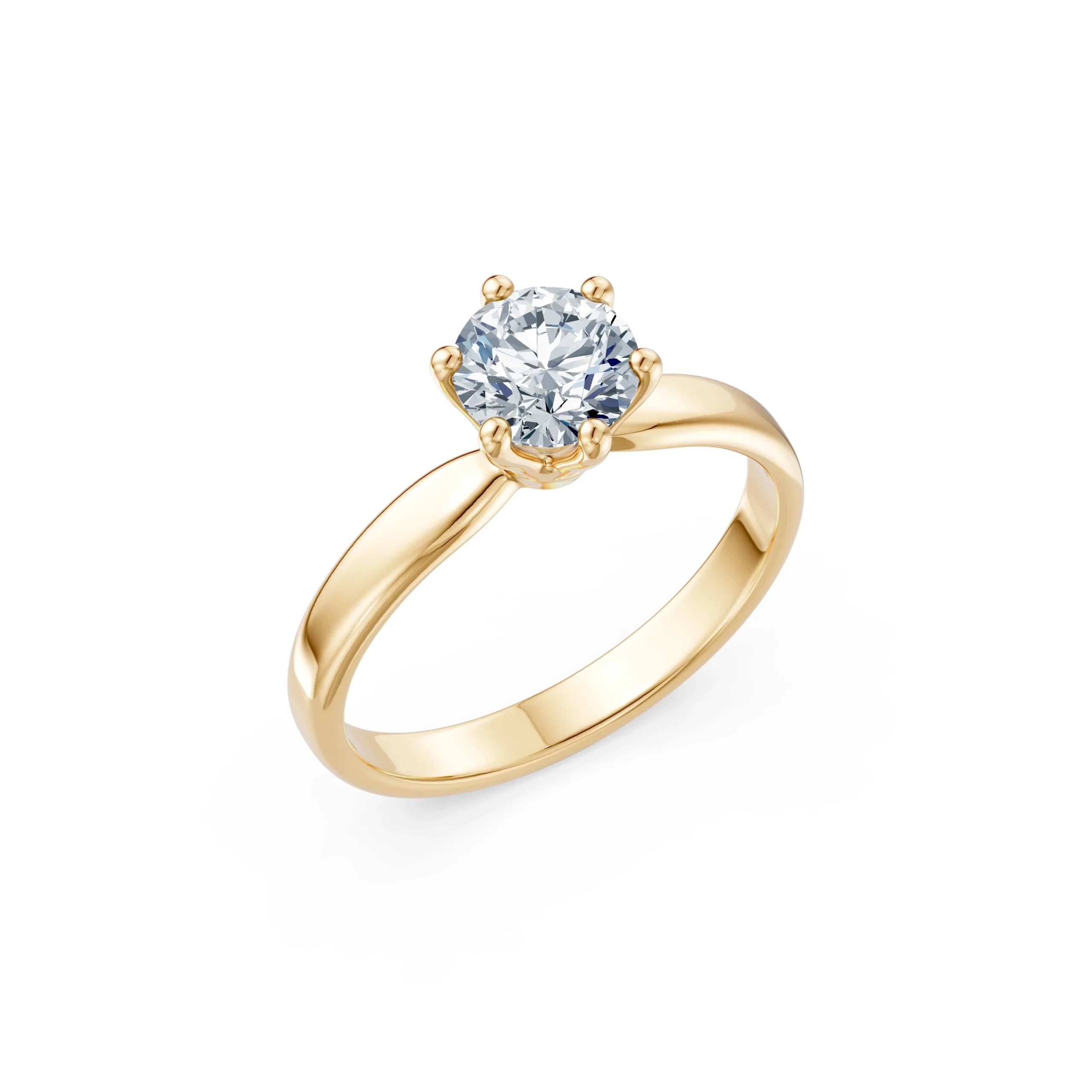 Thalia 1.00 ct Six-Prong Diamond Solitaire Engagement Ring